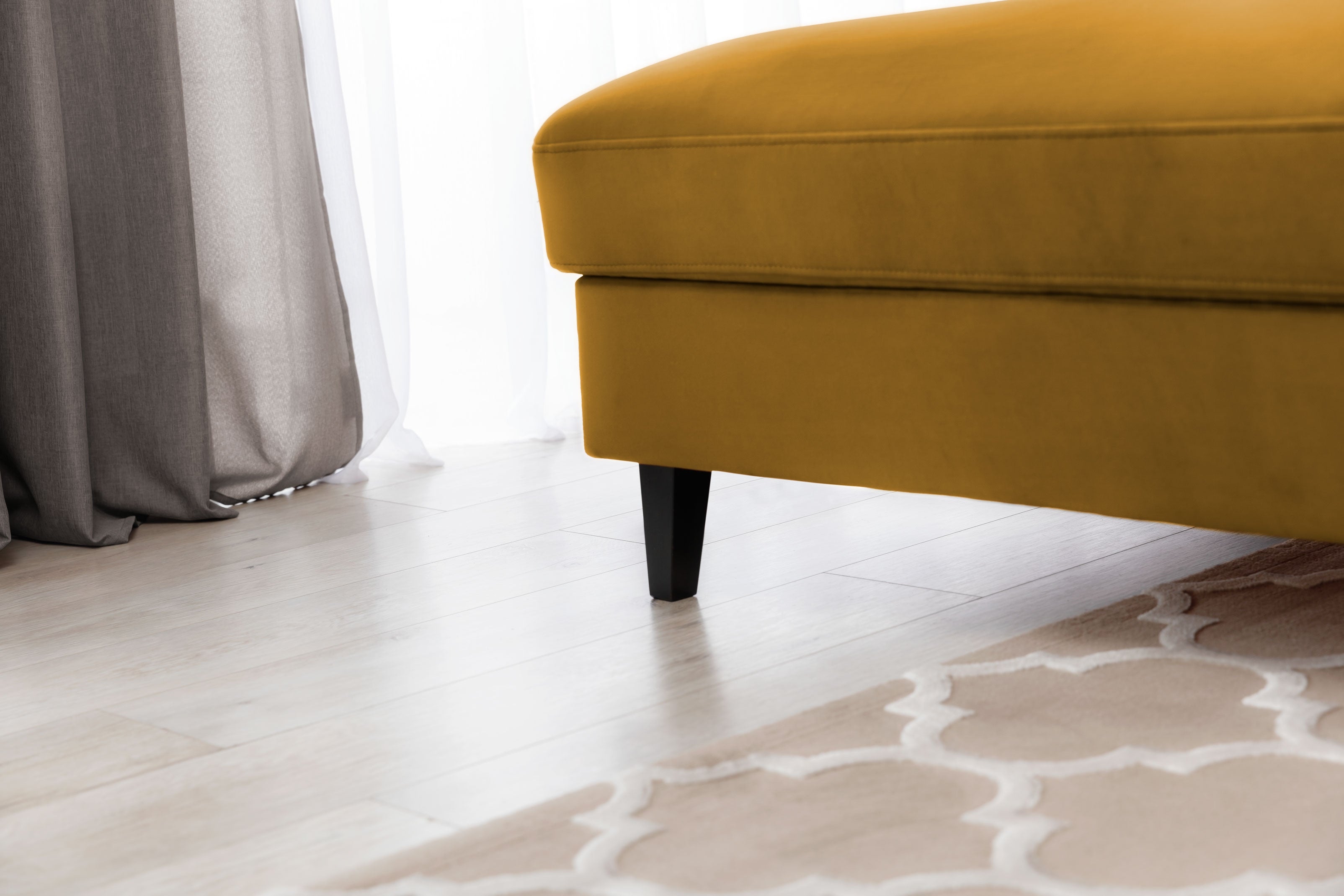 Coltar Extensibil Fobleros Plus Mustariu cu Lada de Depozitare, Sezlong pe Stanga, Tetiere Reglabile, l267xA196xH83-100 cm (5)