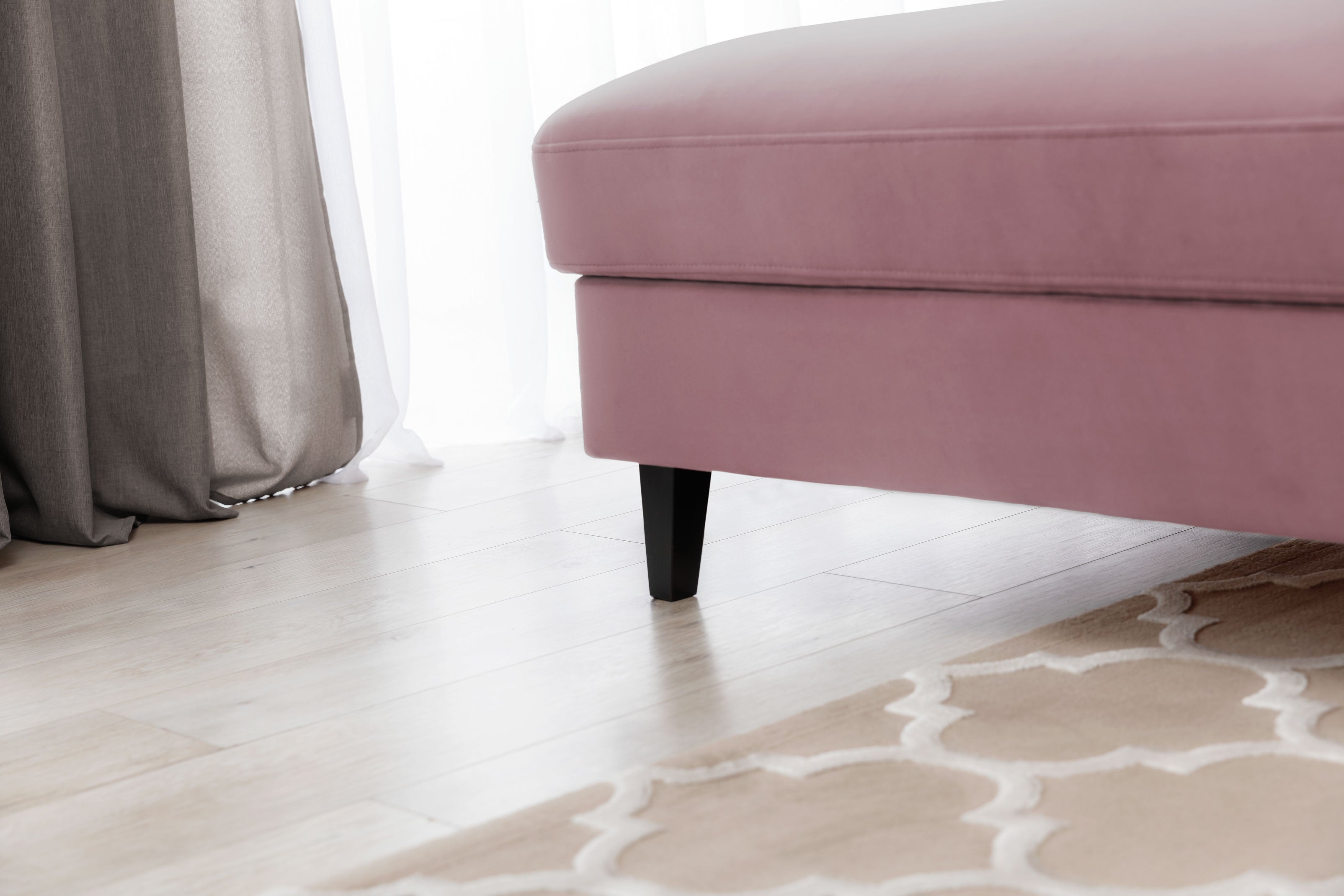 Coltar Extensibil Fobleros Plus Velvet Roz cu Lada de Depozitare, Sezlong pe Stanga, Tetiere Reglabile, l267xA196xH83-100 cm (6)