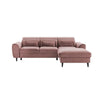 Coltar Extensibil Fobleros Plus Roz Inchis cu Lada de Depozitare, Sezlong pe Dreapta, Tetiere Reglabile, l267xA196xH83-100 cm (10)