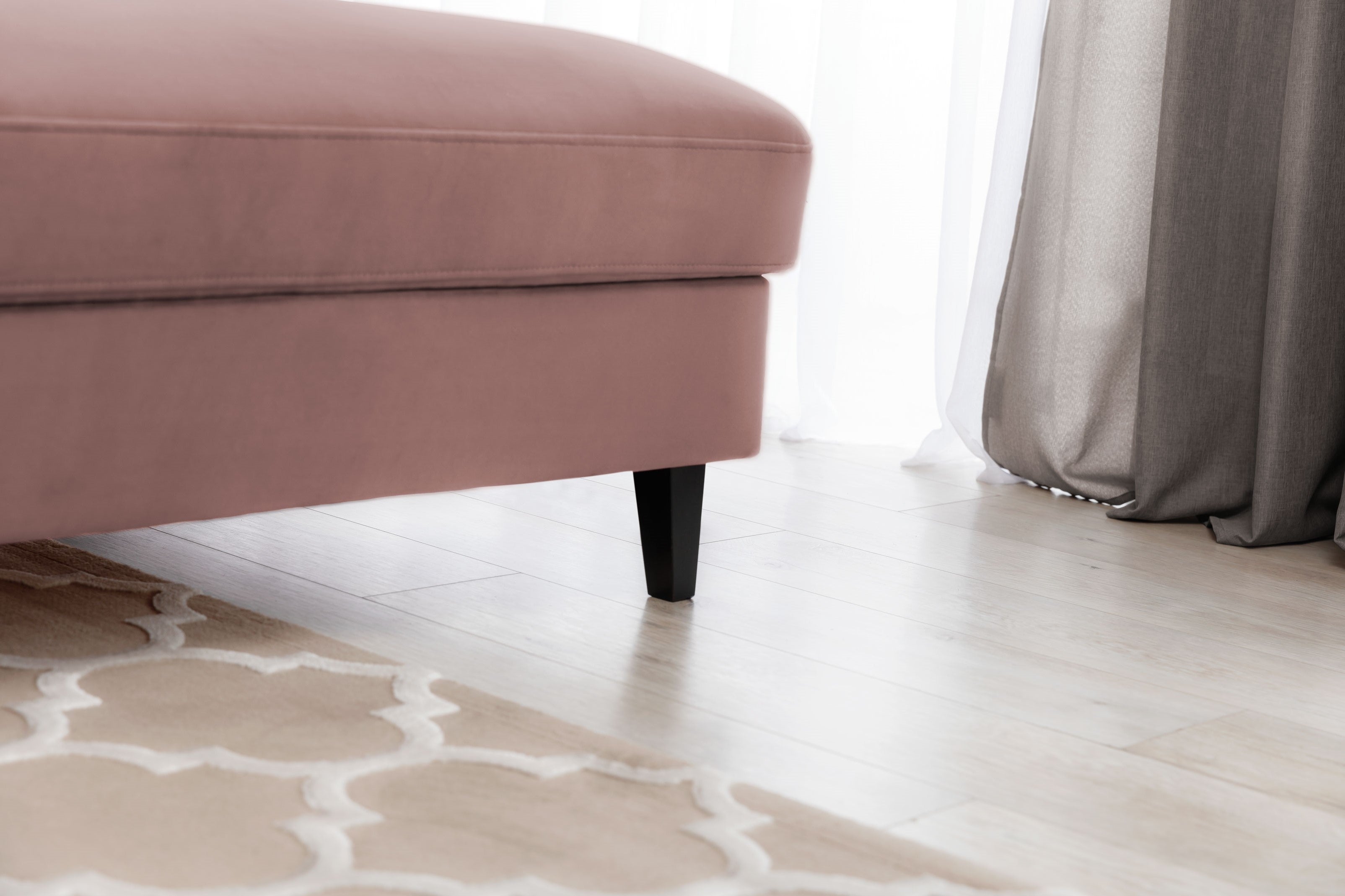 Coltar Extensibil Fobleros Plus Roz Inchis cu Lada de Depozitare, Sezlong pe Dreapta, Tetiere Reglabile, l267xA196xH83-100 cm (7)