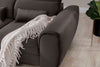 Coltar Extensibil Fobleros Plus Velvet Maro Inchis cu Lada de Depozitare, Sezlong pe Stanga, Tetiere Reglabile, l267xA196xH83-100 cm (5)