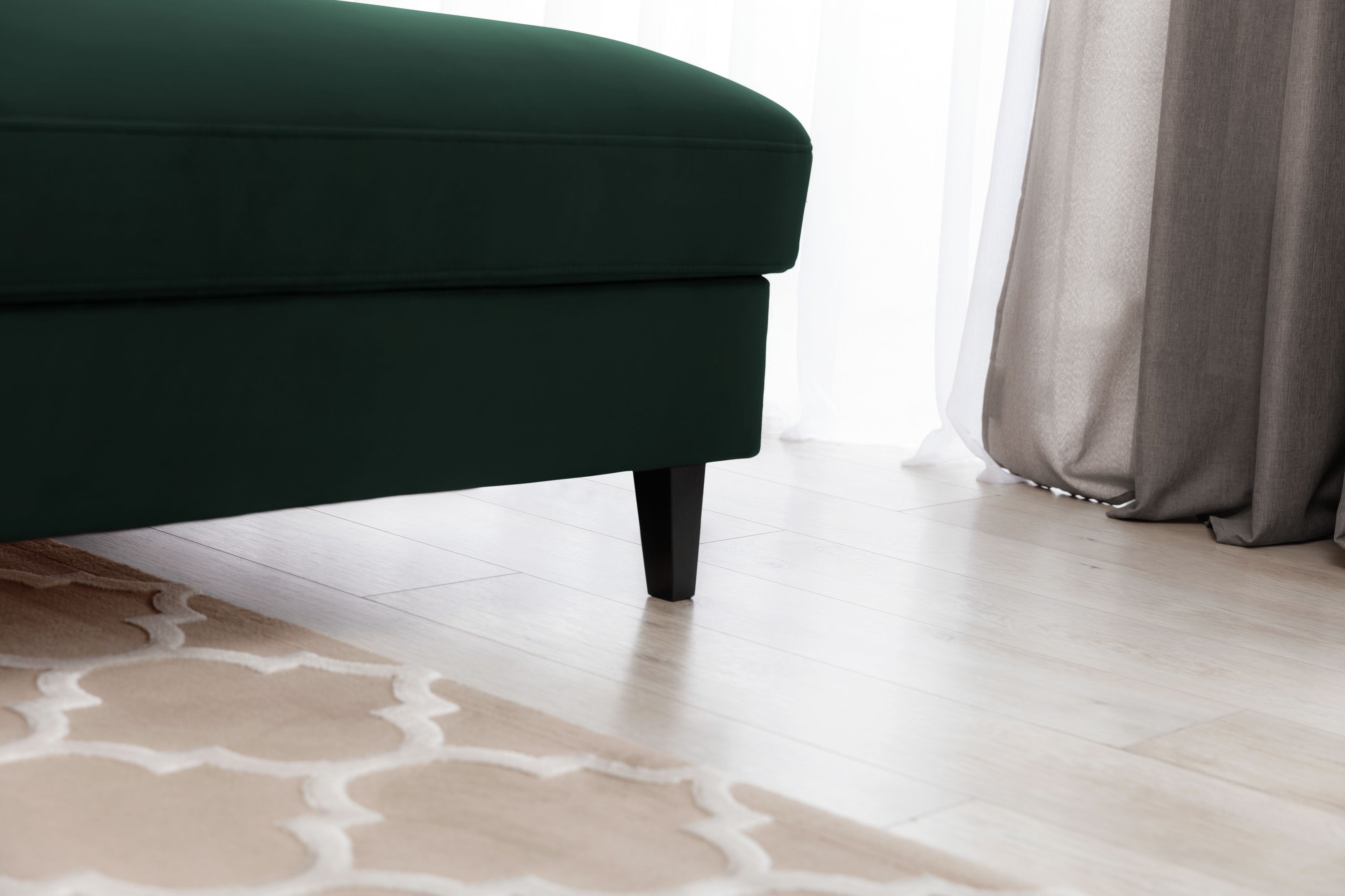 Coltar Extensibil Fobleros Plus Verde Inchis cu Lada de Depozitare, Sezlong pe Dreapta, Tetiere Reglabile, l267xA196xH83-100 cm (5)