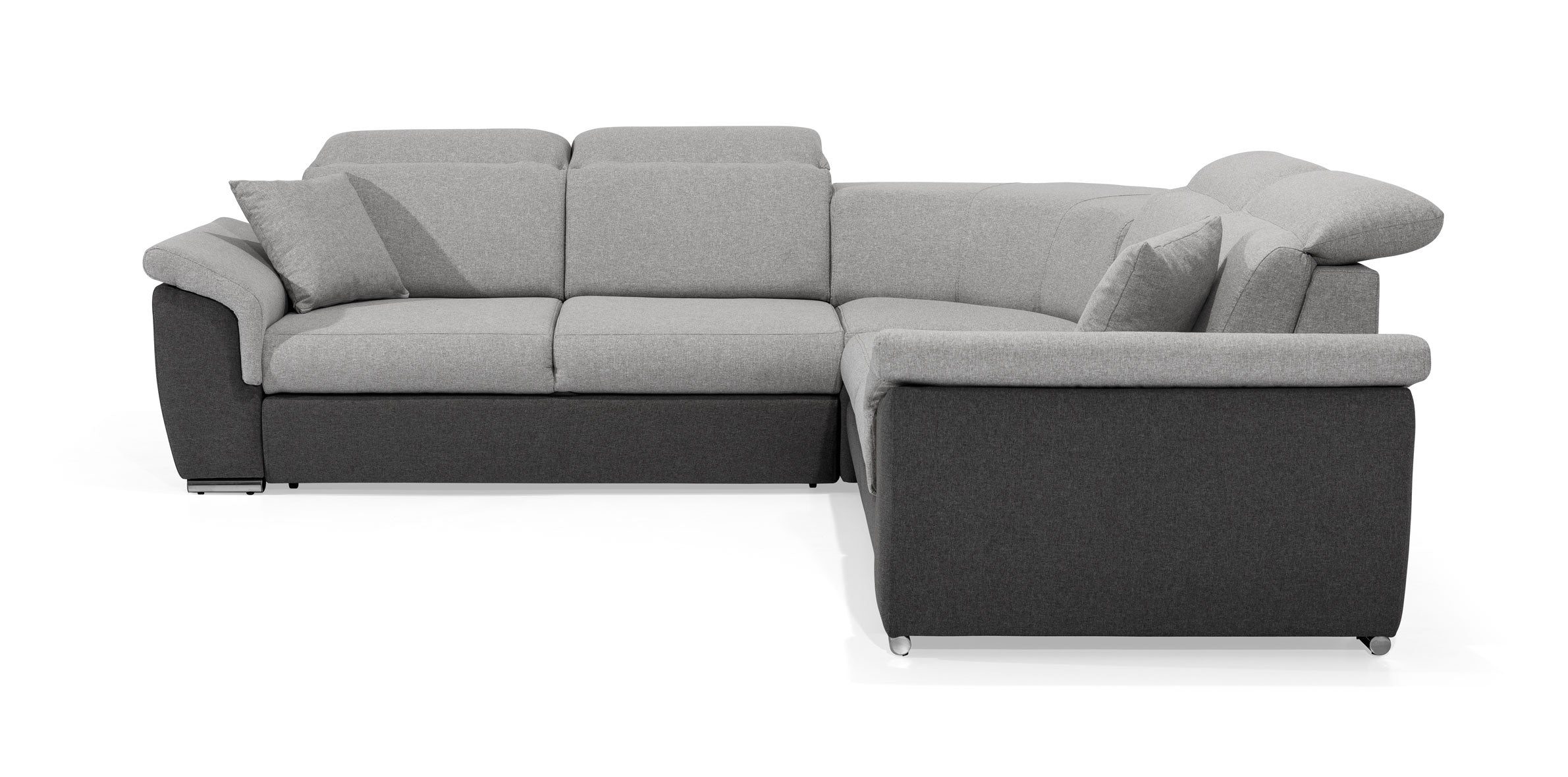 Coltar Extensibil Frederick cu Sertar de Depozitare, Sezlong Simetric, Tetiere Reglabile, l268xA268xH82-102 cm (5)