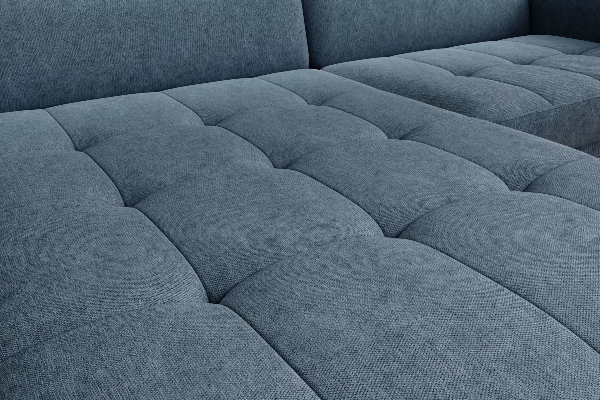 Coltar Extensibil Gomez Plus Albastru Inchis cu Lada de Depozitare, Sezlong pe Stanga, Tetiere Reglabile, l228xA165xH92-100 cm (4)