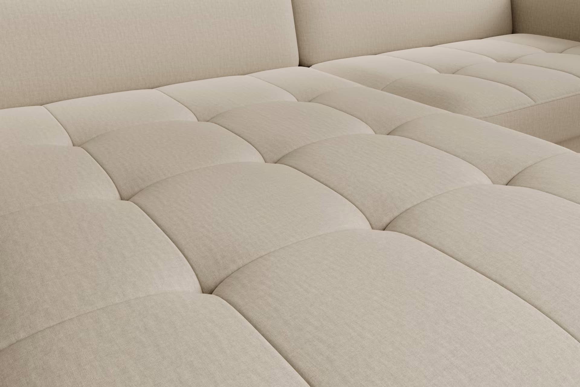 Coltar Extensibil Gomez Plus Bej cu Lada de Depozitare, Sezlong pe Stanga, Tetiere Reglabile, l228xA165xH92-100 cm (3)