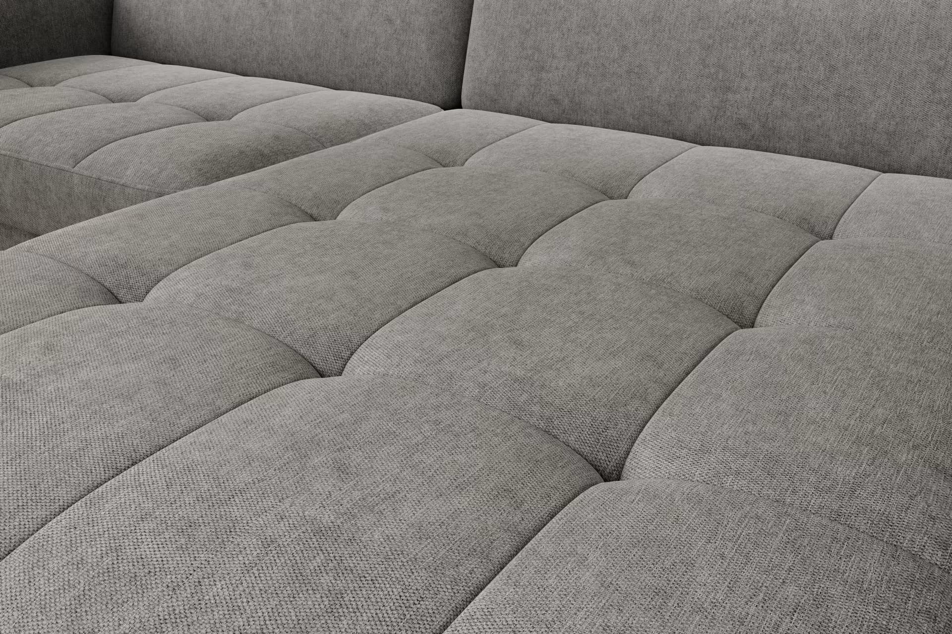 Coltar Extensibil Gomez Plus Gri cu Lada de Depozitare, Sezlong pe Stanga, Tetiere Reglabile, l228xA165xH92-100 cm (3)
