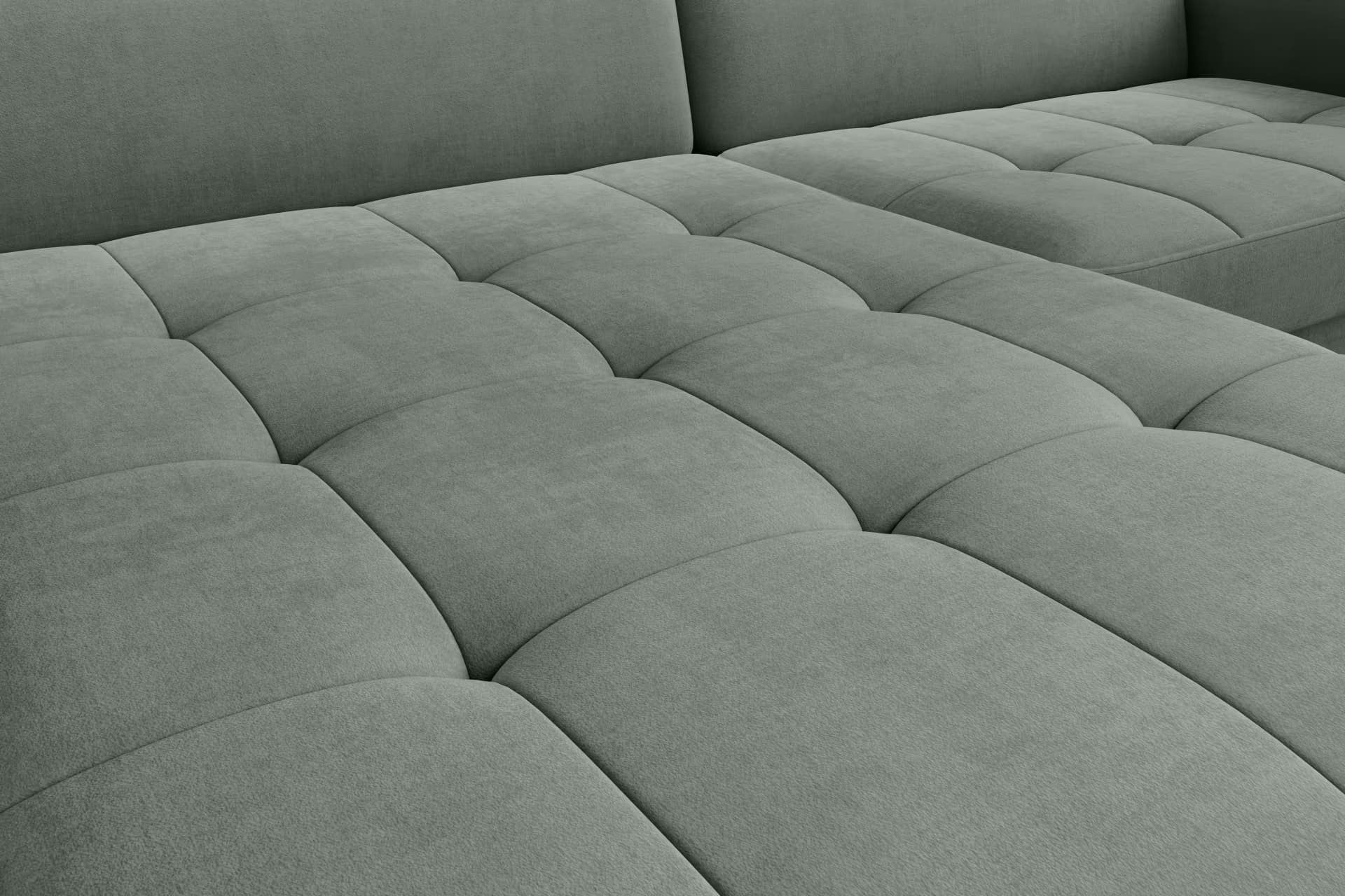 Coltar Extensibil Gomez Plus Verde cu Lada de Depozitare, Sezlong pe Stanga, Tetiere Reglabile, l228xA165xH92-100 cm (4)