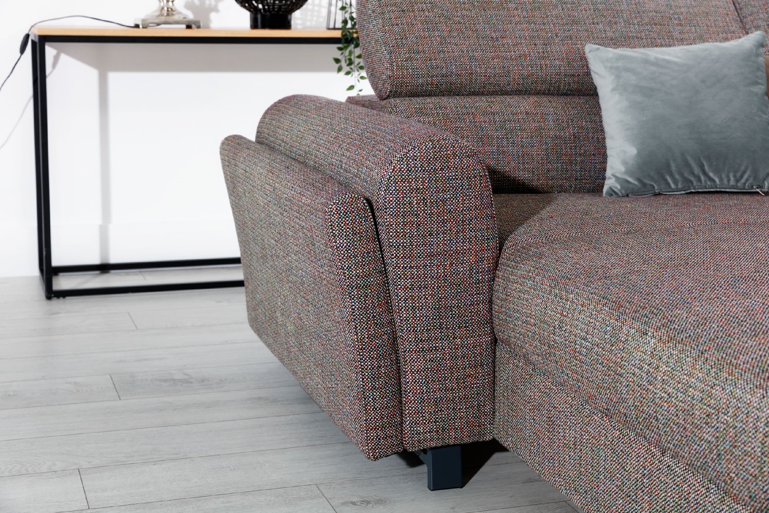 Coltar Extensibil Joseph cu Lada de Depozitare, Sezlong pe Dreapta, Tetiere Reglabile, l370xA190xH69-98 cm (1)