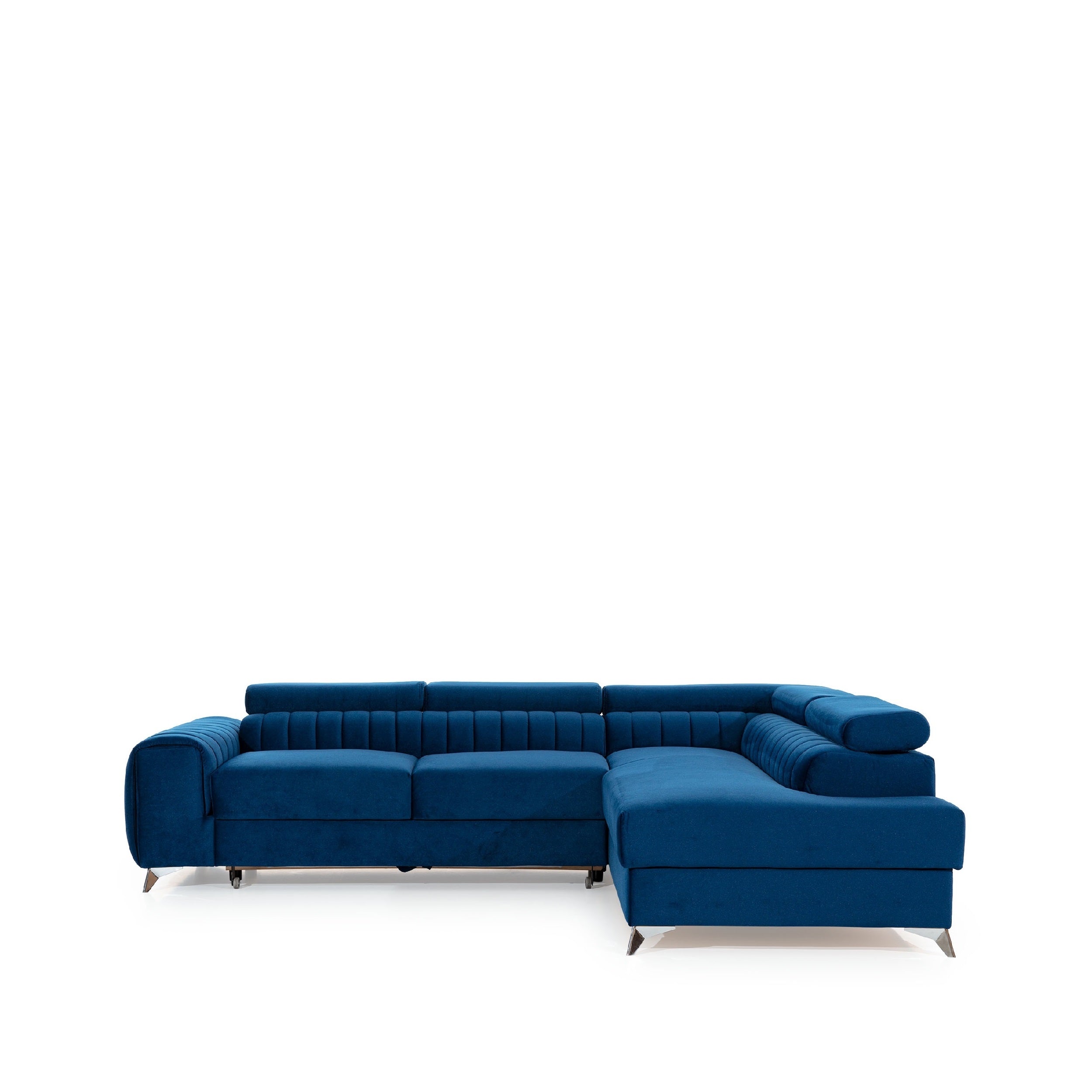 Coltar Extensibil Laurette cu Lada de Depozitare, Sezlong pe Dreapta, Tetiere Reglabile, l275xA205xH69-98 cm (9)