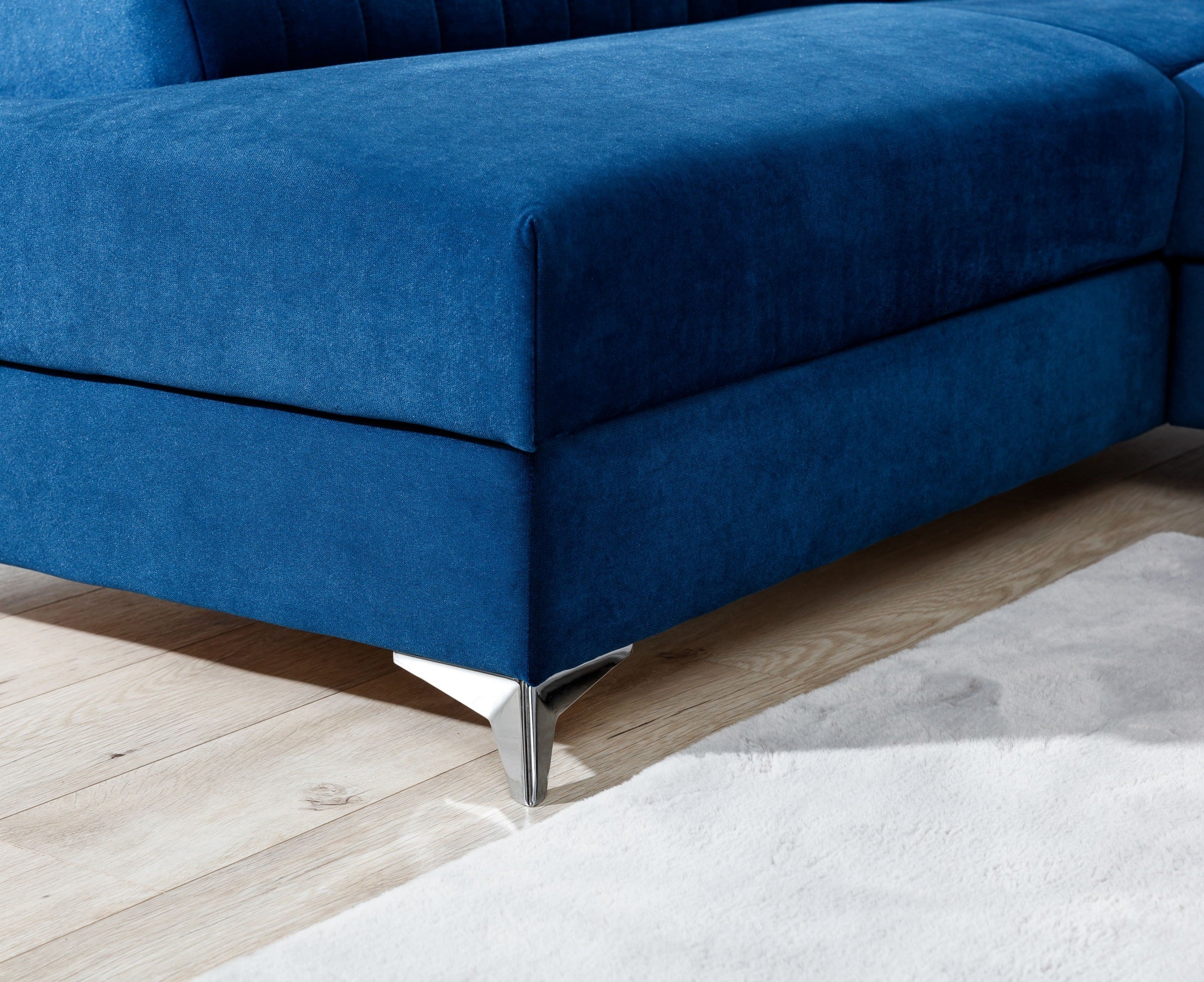 Coltar Extensibil Laurette cu Lada de Depozitare, Sezlong pe Stanga, Tetiere Reglabile, l275xA205xH69-98 cm (6)