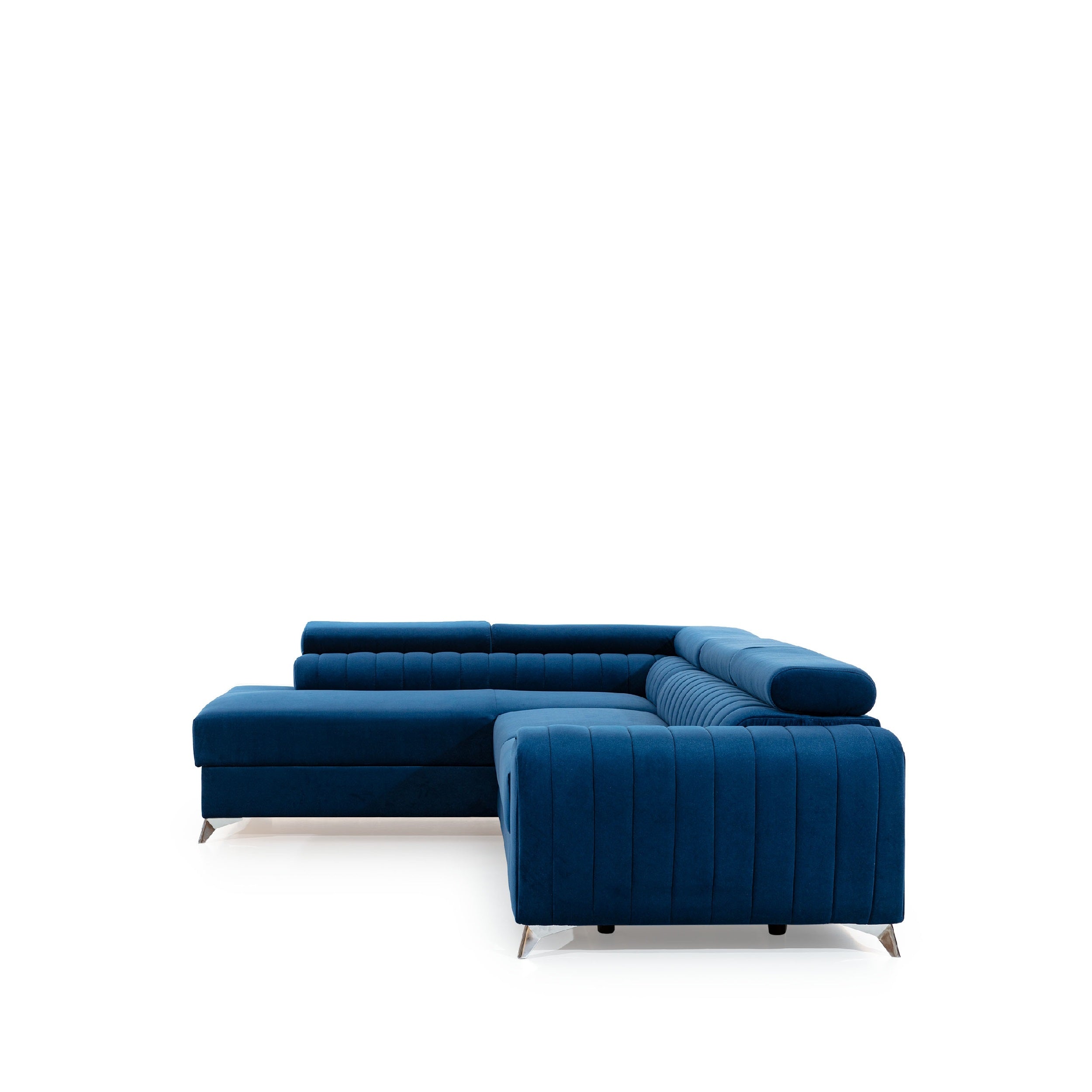 Coltar Extensibil Laurette cu Lada de Depozitare, Sezlong pe Stanga, Tetiere Reglabile, l275xA205xH69-98 cm (12)