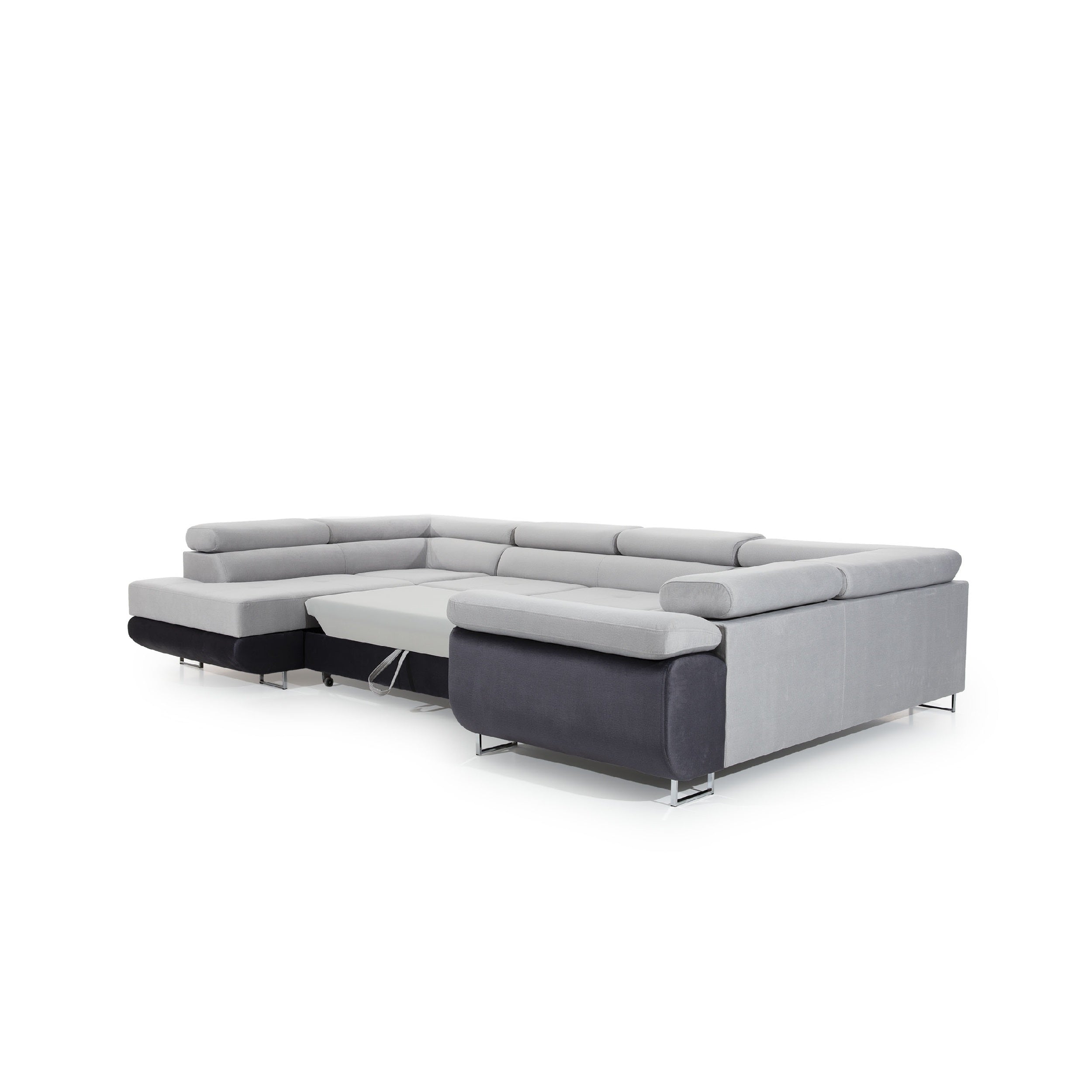 Coltar Extensibil Lettan cu Lada de Depozitare, Sezlong pe Stanga, Tetiere Reglabile, Perne Incluse, l340xA202xH70-90 cm (11)