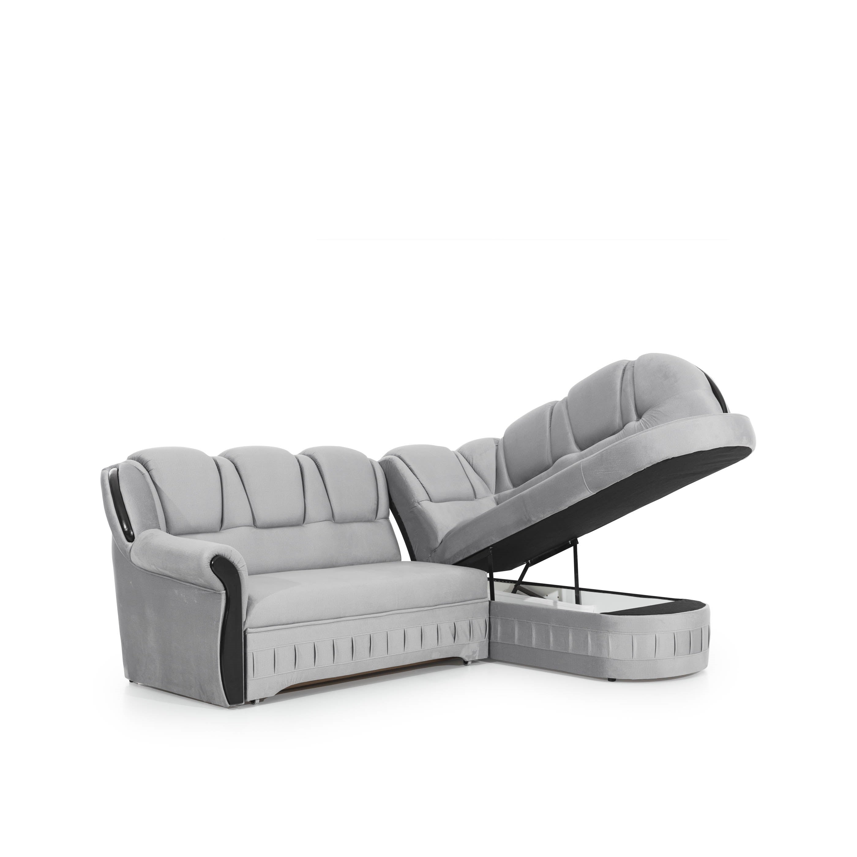 Coltar Extensibil Lordes cu Lada de Depozitare, Sezlong pe Dreapta, l243xA180xH105 cm (9)