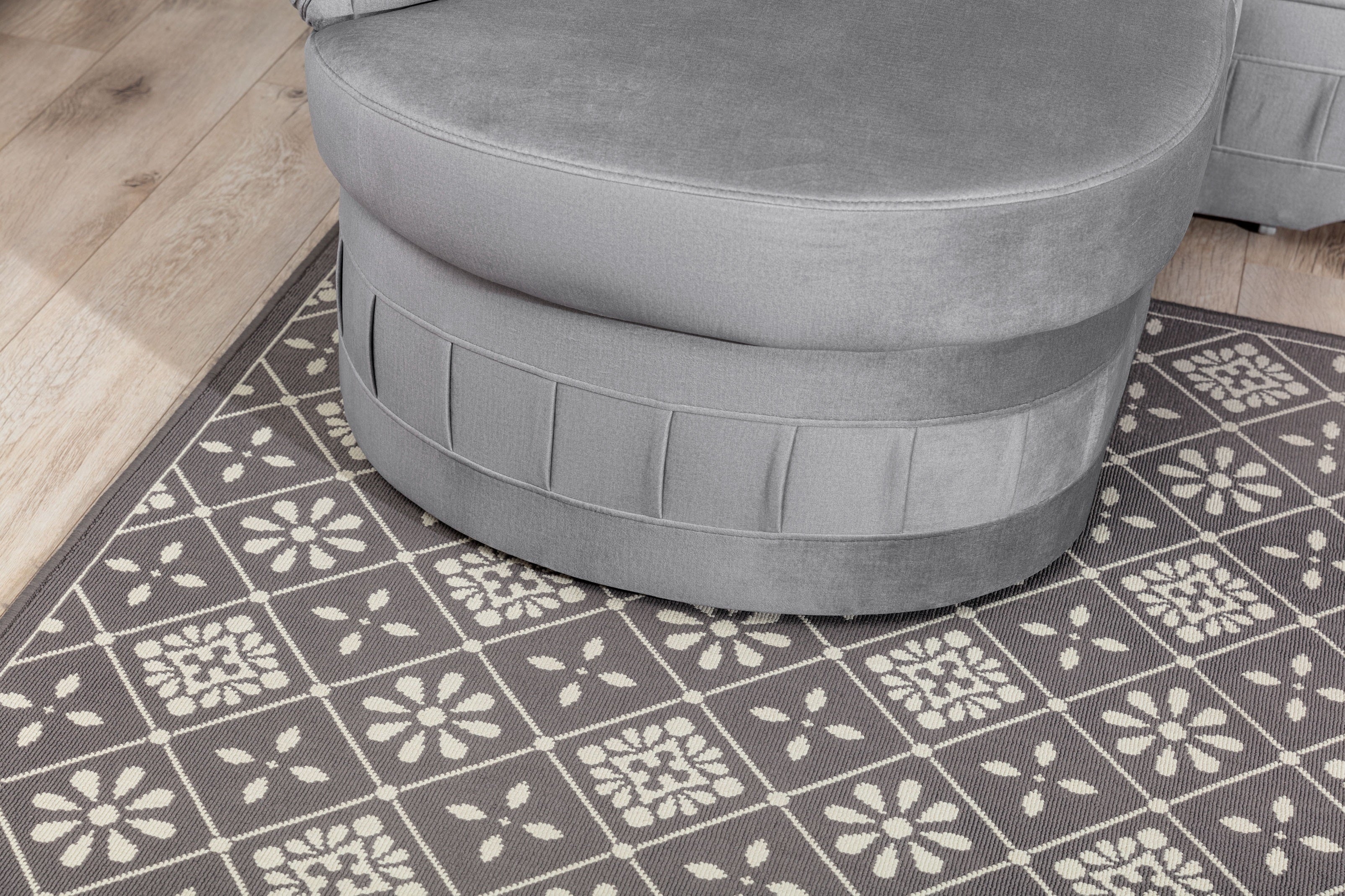 Coltar Extensibil Lordes cu Lada de Depozitare, Sezlong pe Stanga, l243xA180xH105 cm (5)