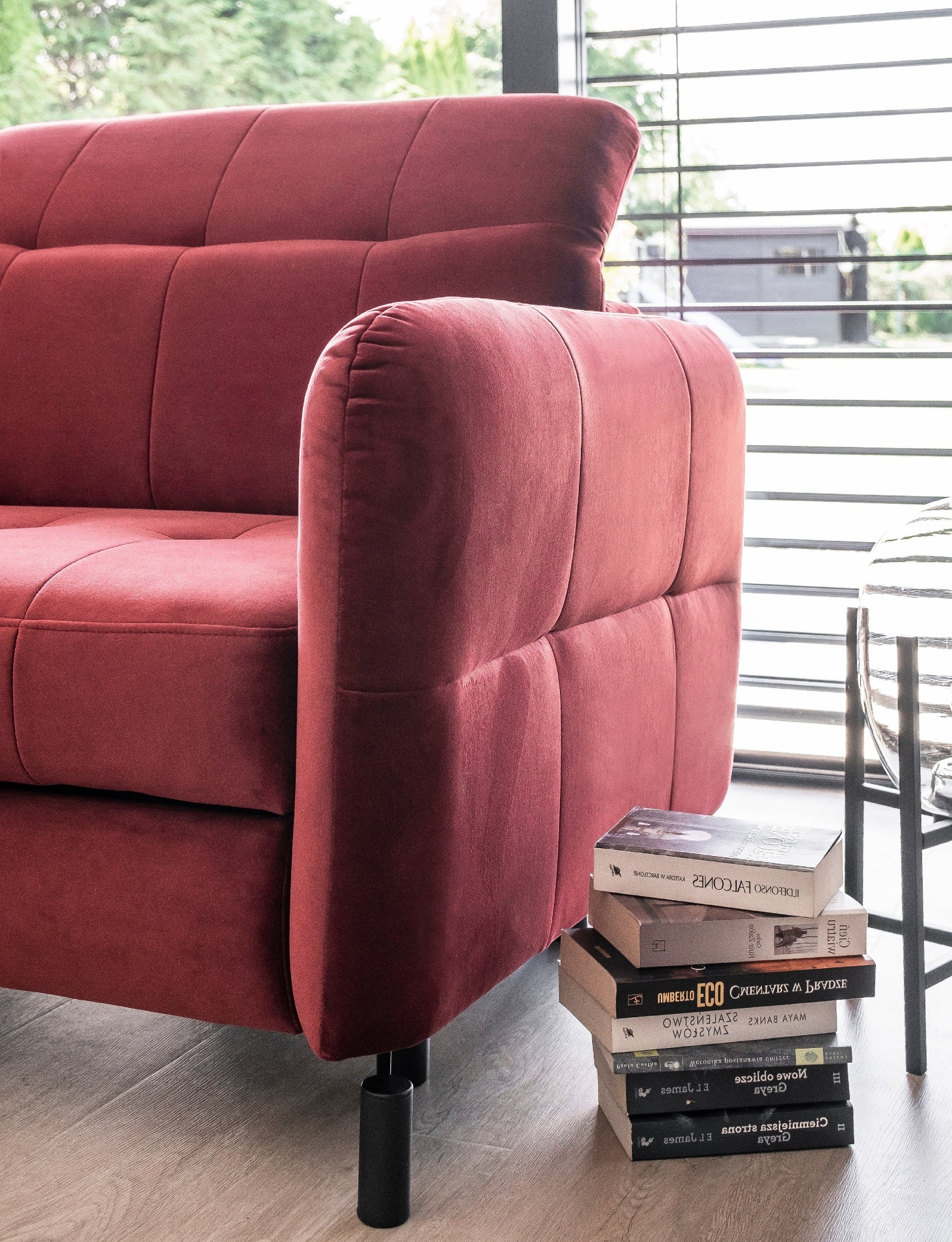 Coltar Extensibil Lorelai cu Lada de Depozitare, Sezlong pe Stanga, Tetiere Reglabile, l225xA160xH80-105 cm (5)