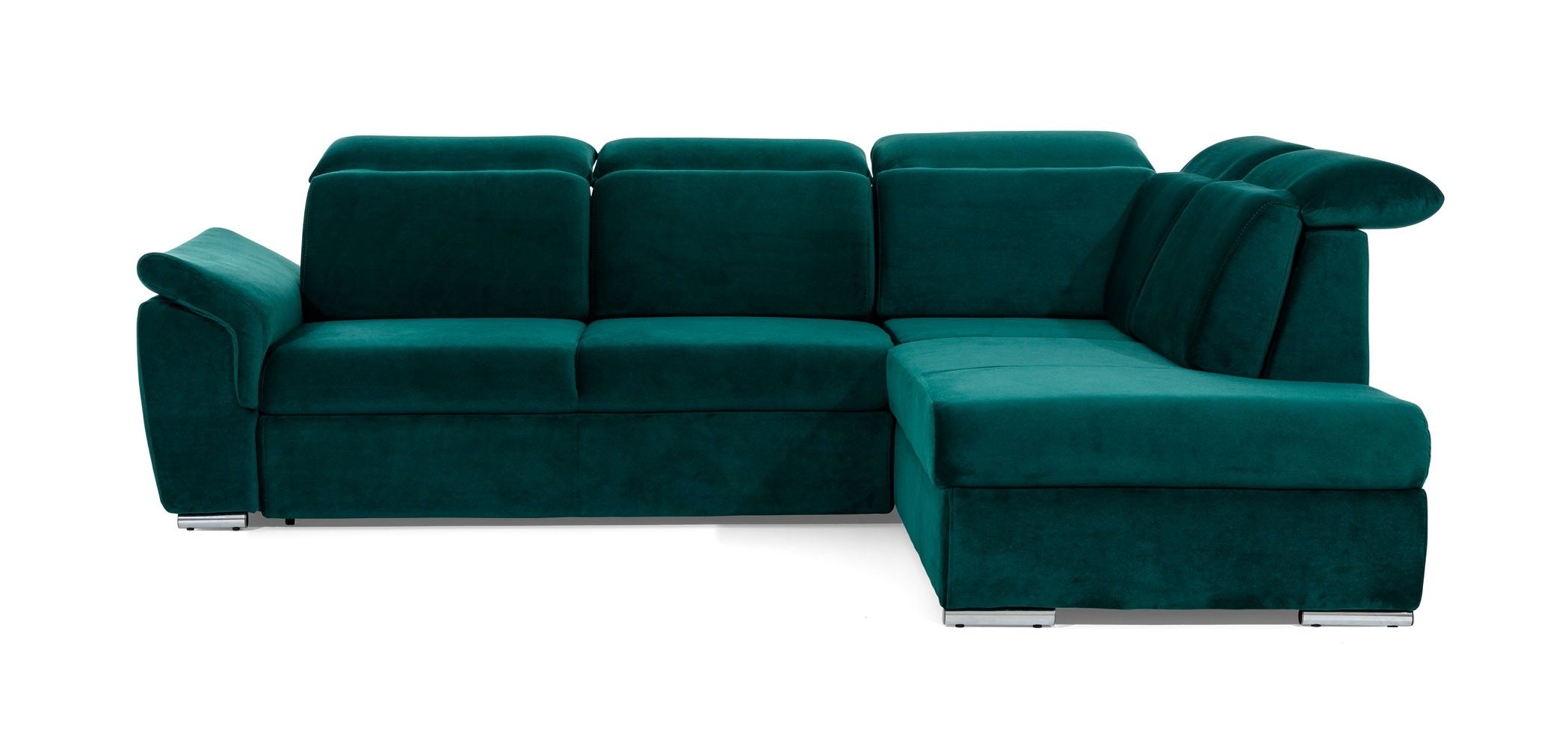 Coltar Extensibil Lorette cu Lada de Depozitare, Sezlong pe Dreapta, Tetiere Reglabile, l260xA210xH82-102 cm (4)