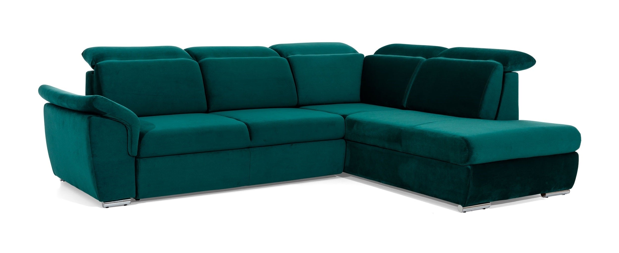 Coltar Extensibil Lorette cu Lada de Depozitare, Sezlong pe Dreapta, Tetiere Reglabile, l260xA210xH82-102 cm (5)