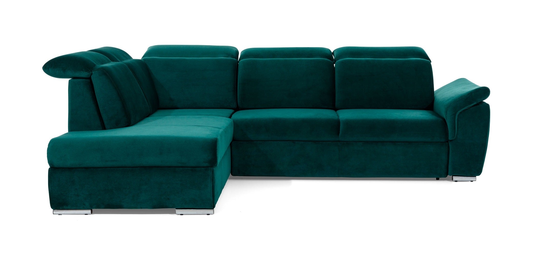 Coltar Extensibil Lorette cu Lada de Depozitare, Sezlong pe Stanga, Tetiere Reglabile, l260xA210xH82-102 cm (4)