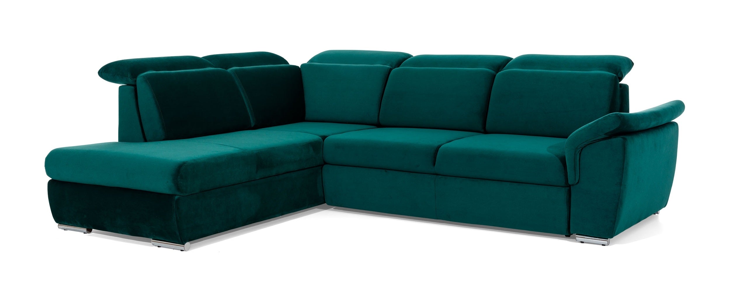 Coltar Extensibil Lorette cu Lada de Depozitare, Sezlong pe Stanga, Tetiere Reglabile, l260xA210xH82-102 cm (5)