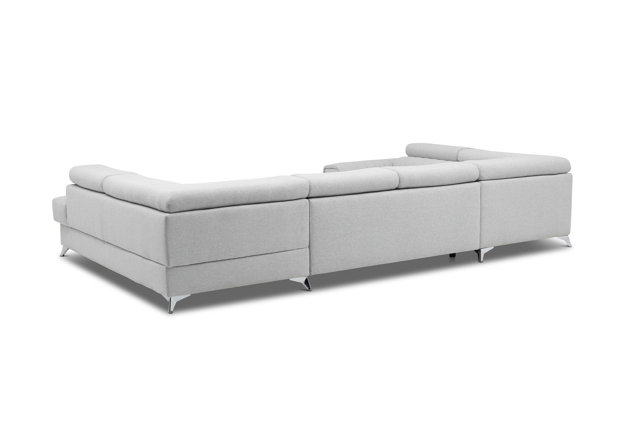 Coltar Extensibil Louisette cu Lada de Depozitare, Sezlong pe Dreapta, Tetiere Reglabile, l340xA202xH72-92 cm-Velvetmat04 (6)