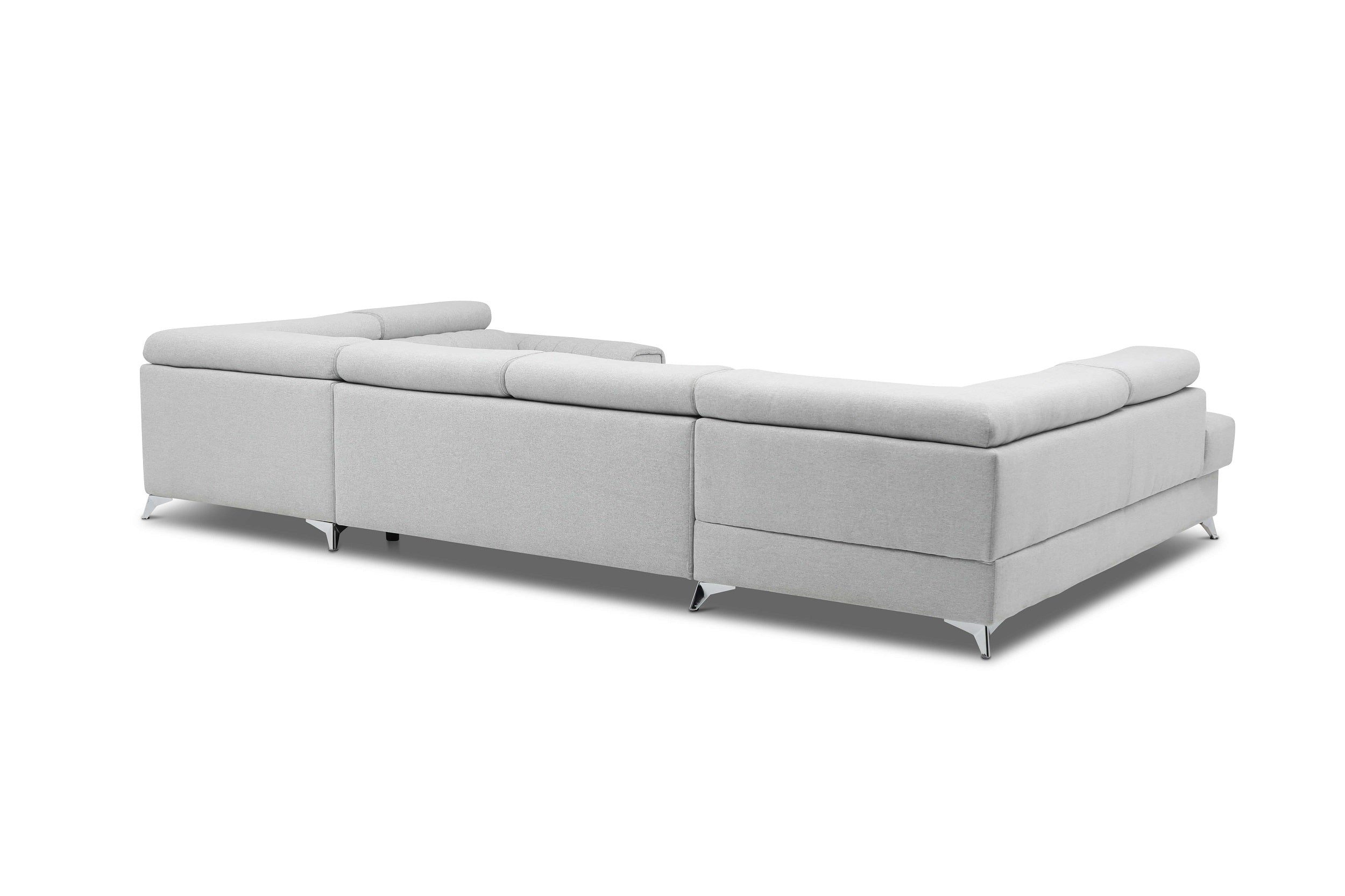 Coltar Extensibil Louisette cu Lada de Depozitare, Sezlong pe Stanga, Tetiere Reglabile, l340xA202xH72-92 cm (11)