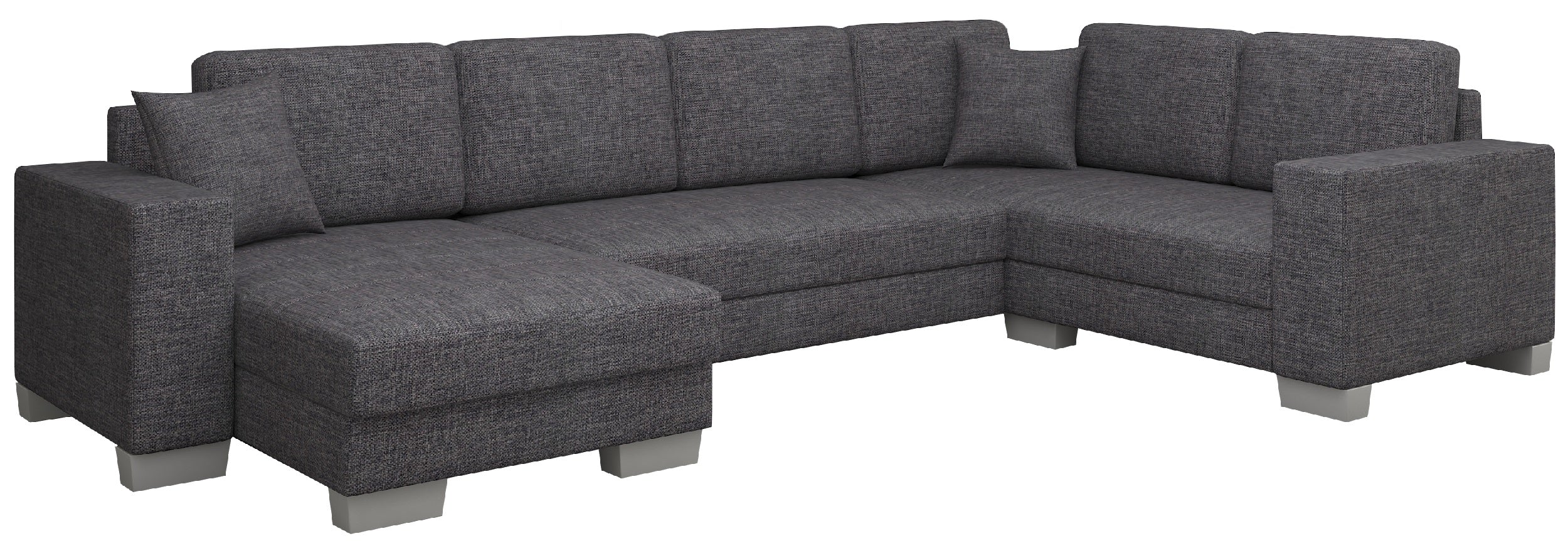 Coltar Extensibil Marcos cu Lada de Depozitare, Sezlong pe Stanga, Perne Incluse, l312xA210xH92 cm (4)