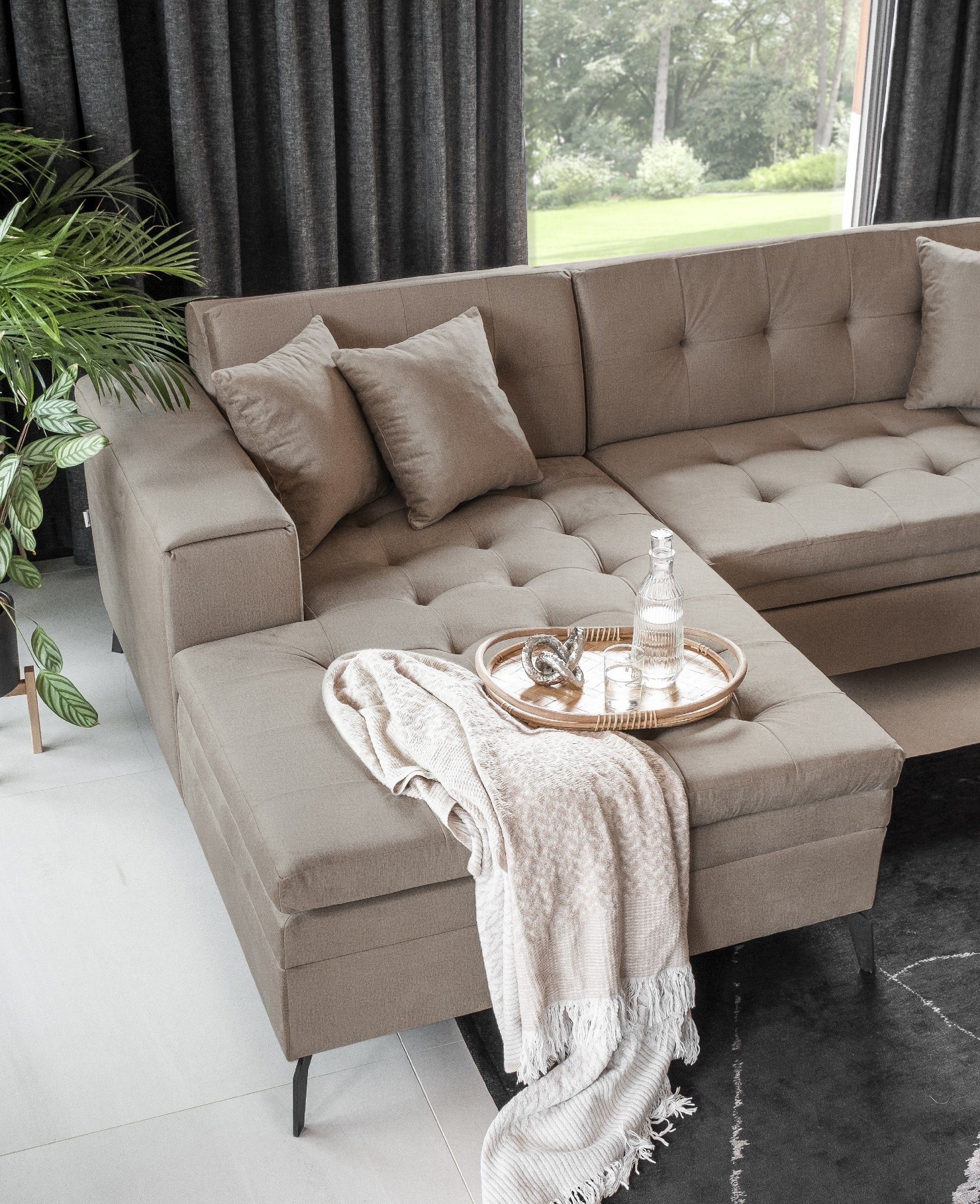 Coltar Extensibil Monty cu Sezlong pe Stanga, l340xA180xH93 cm (4) & ELTMPL-CORNER-MONTEZ-LEFT (8)