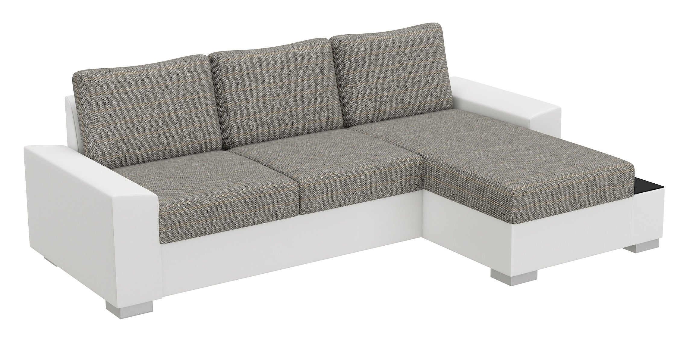 Coltar Extensibil Negroni cu Lada de Depozitare, Sezlong pe Dreapta, l245xA160xH90 cm (4)