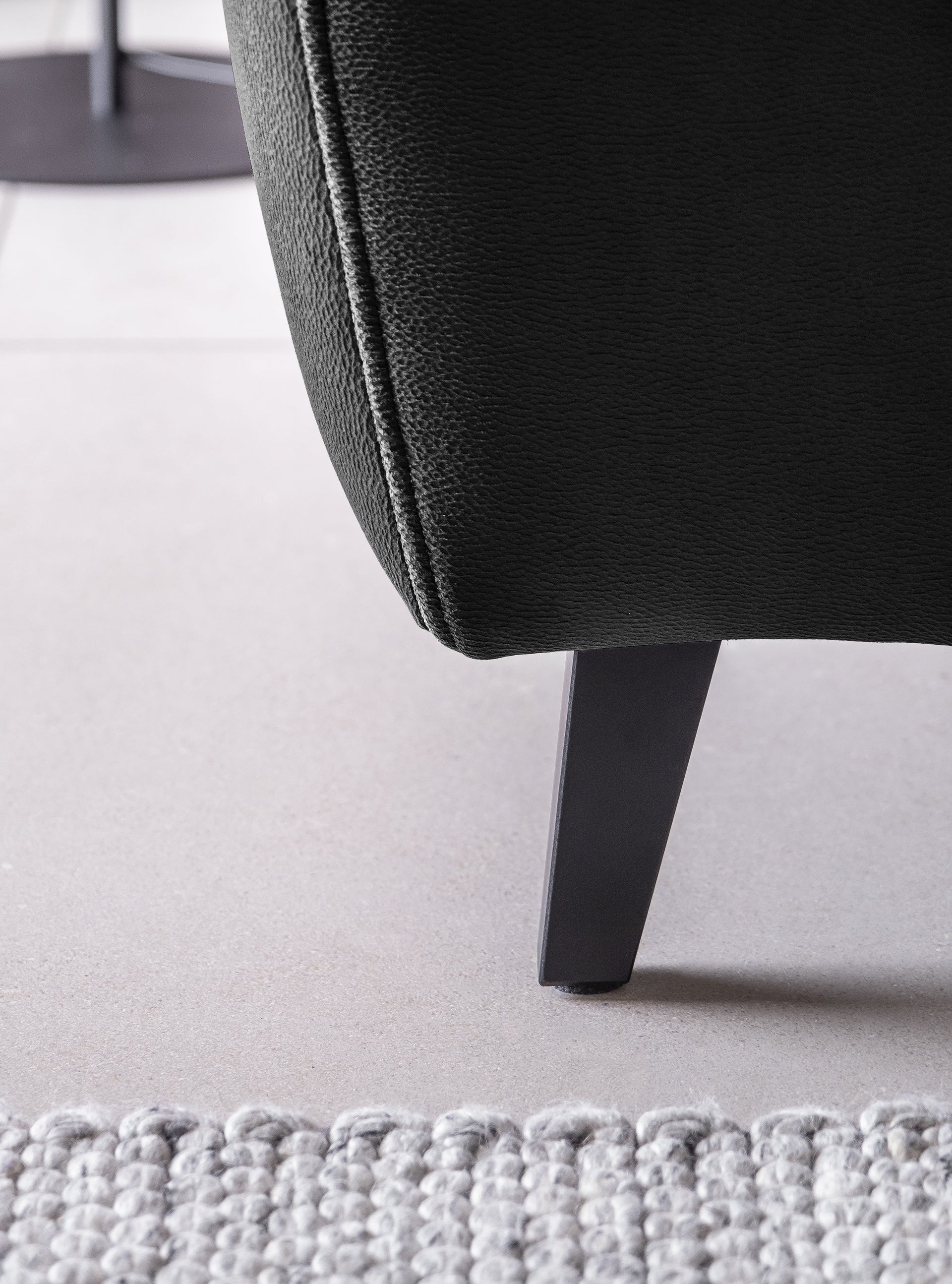 Coltar Extensibil Noblisimo Plus Negru cu Lada de Depozitare, Sezlong pe Dreapta, Tetiere Reglabile, l255xA201xH83-100 cm (4)