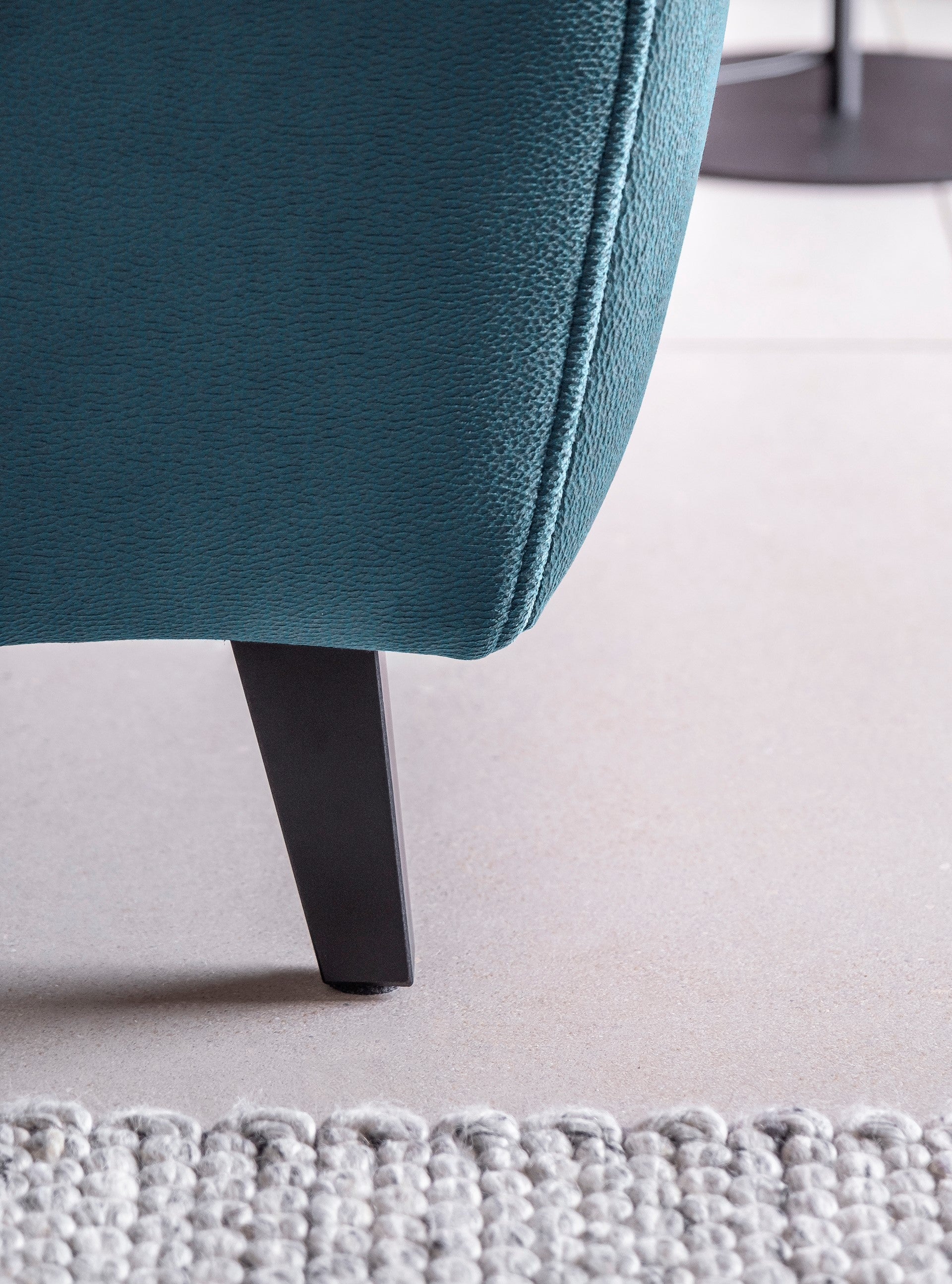 Coltar Extensibil Noblisimo Plus Petrol cu Lada de Depozitare, Sezlong pe Stanga, Tetiere Reglabile, l255xA201xH83-100 cm (5)