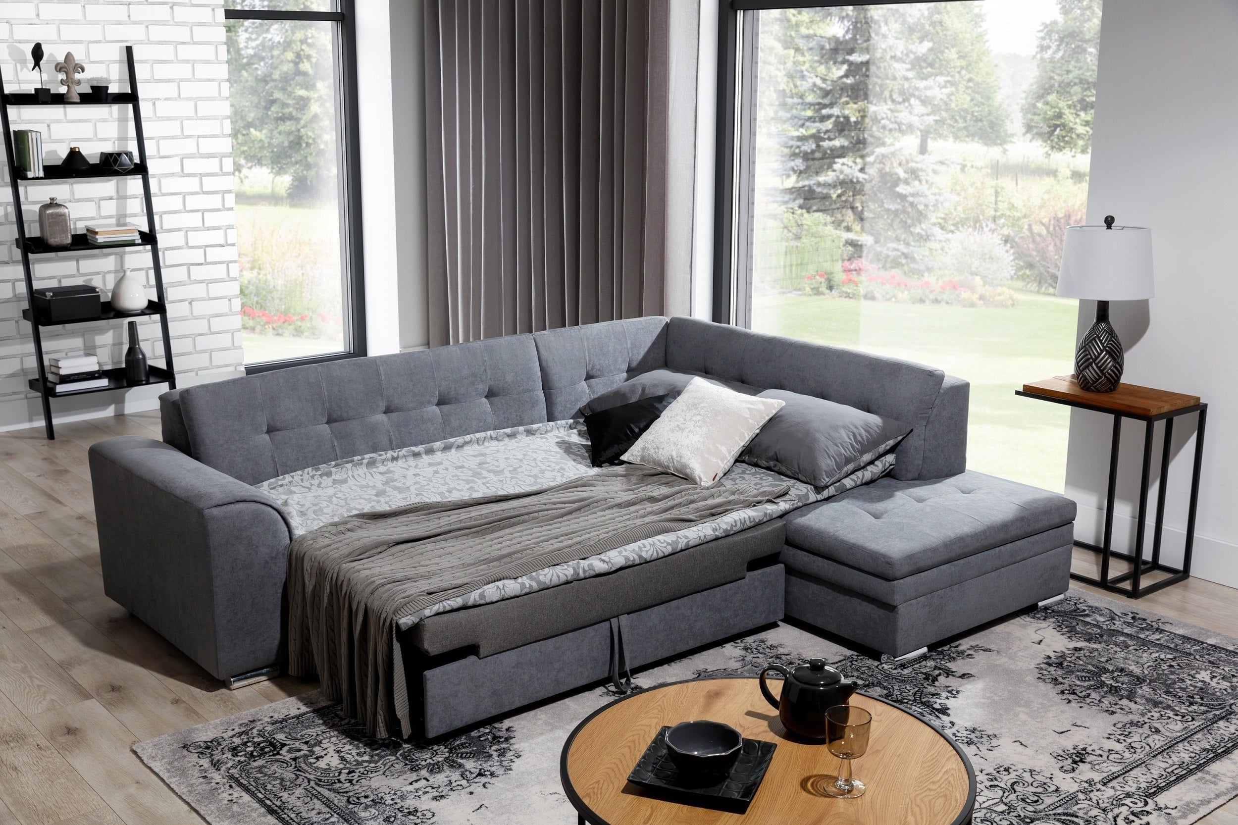 Coltar Extensibil Pierrot cu Sezlong pe Dreapta, l260xA205xH80 cm (4)