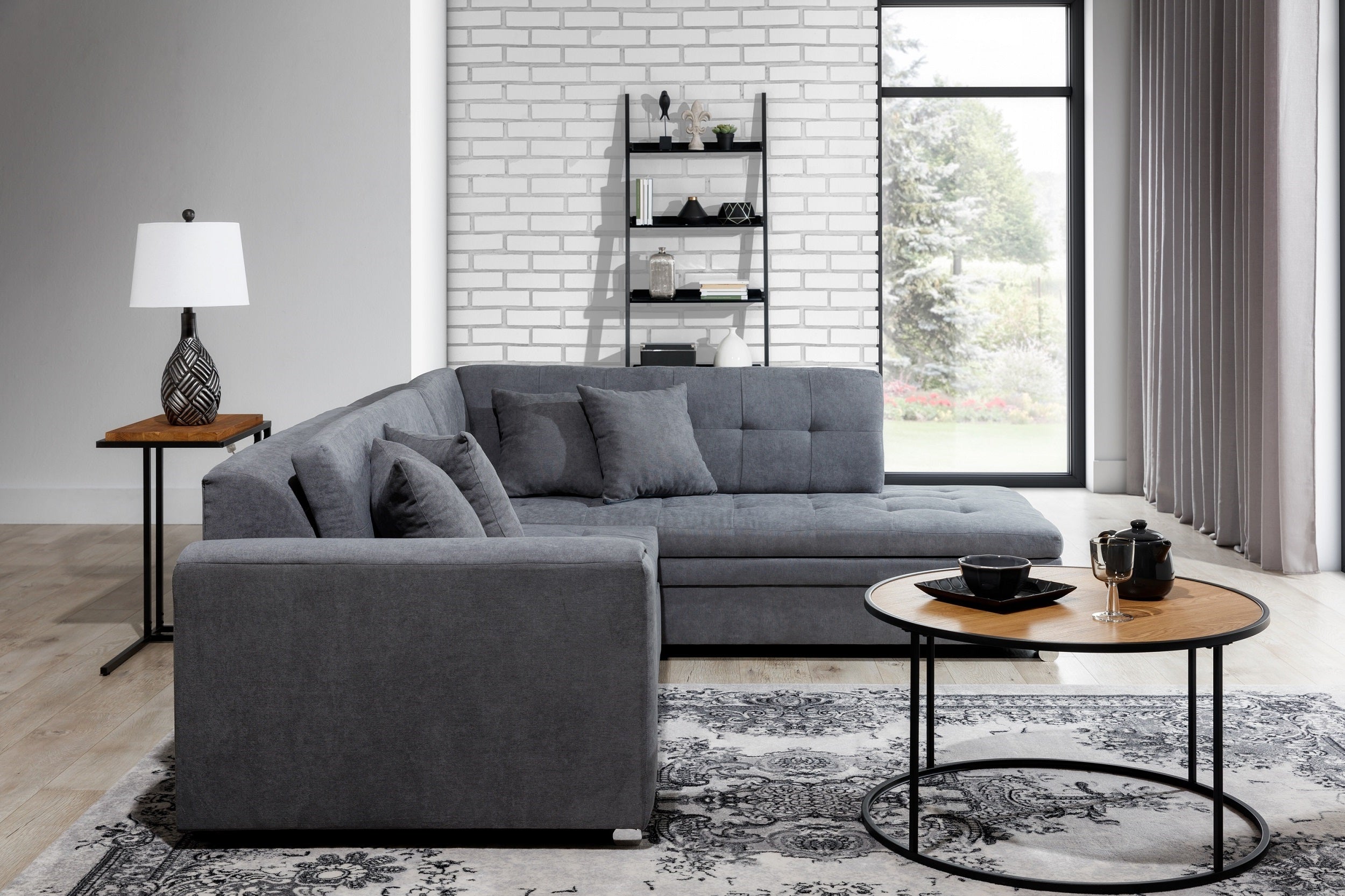 Coltar Extensibil Pierrot cu Sezlong pe Dreapta, l260xA205xH80 cm (3)