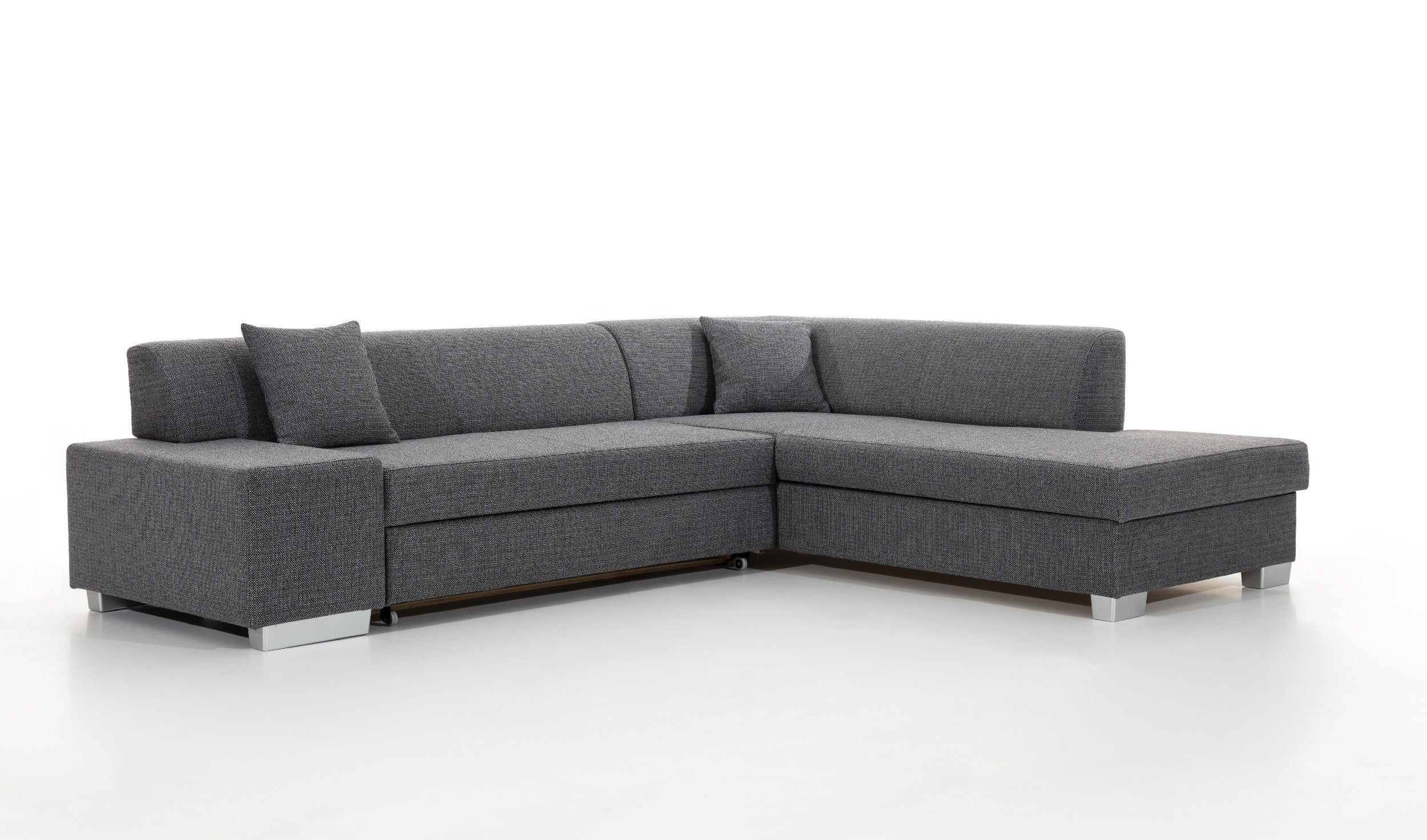 Coltar Extensibil Portgas cu Lada de Depozitare, Sezlong pe Dreapta, Perne Incluse, l278xA217xH74 cm (11)