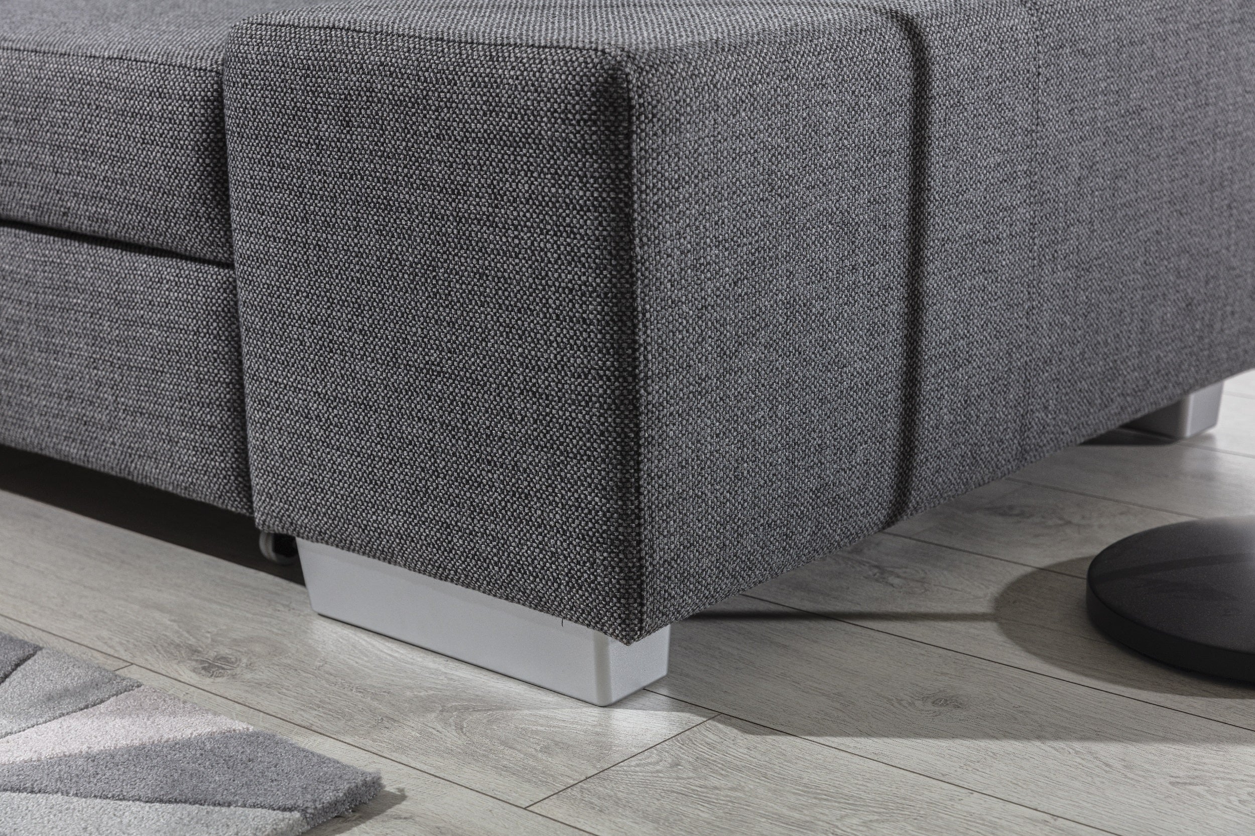 Coltar Extensibil Portgas cu Lada de Depozitare, Sezlong pe Stanga, Perne Incluse, l278xA217xH74 cm (7)