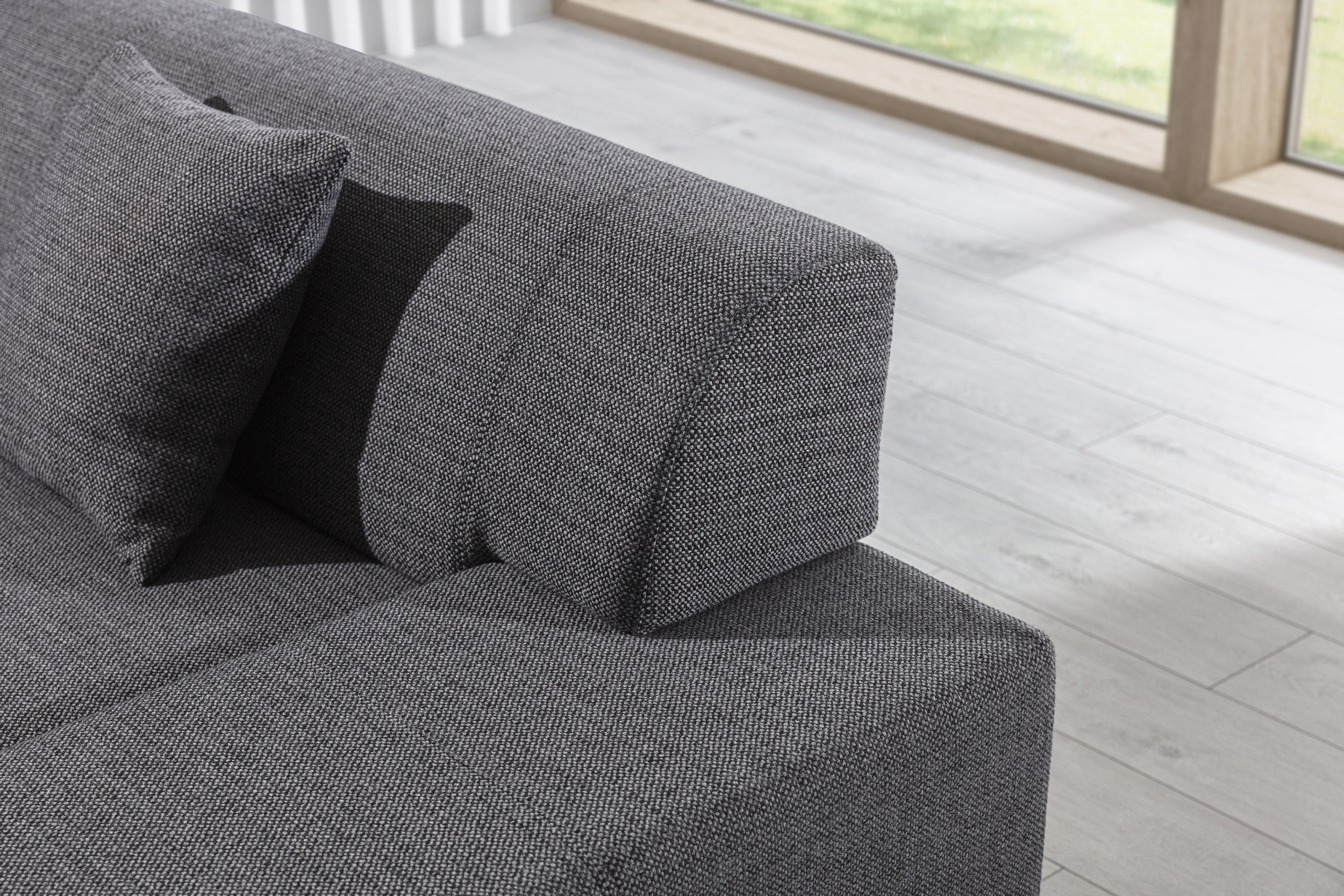 Coltar Extensibil Portgas cu Lada de Depozitare, Sezlong pe Stanga, Perne Incluse, l278xA217xH74 cm (6)