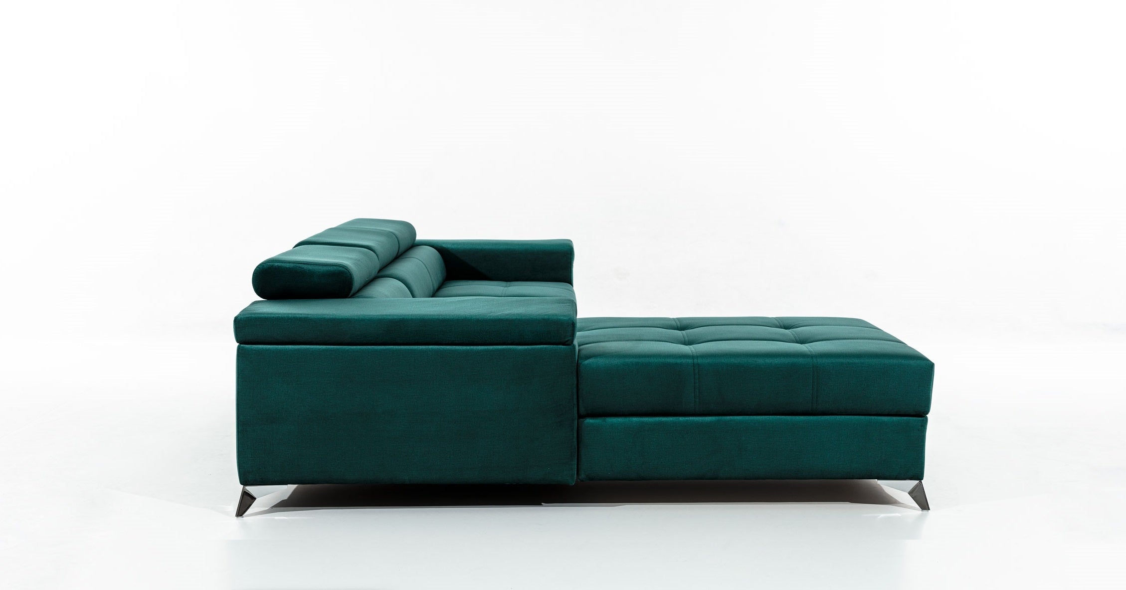 Coltar Extensibil Ricky cu Lada de Depozitare, Sezlong pe Stanga, Tetiere Reglabile, Perna Inclusa, l280xA205xH70-90 cm (11)