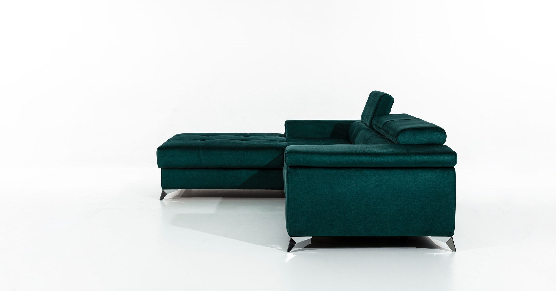 Coltar Extensibil Ricky cu Lada de Depozitare, Sezlong pe Stanga, Tetiere Reglabile, Perna Inclusa, l280xA205xH70-90 cm (12)