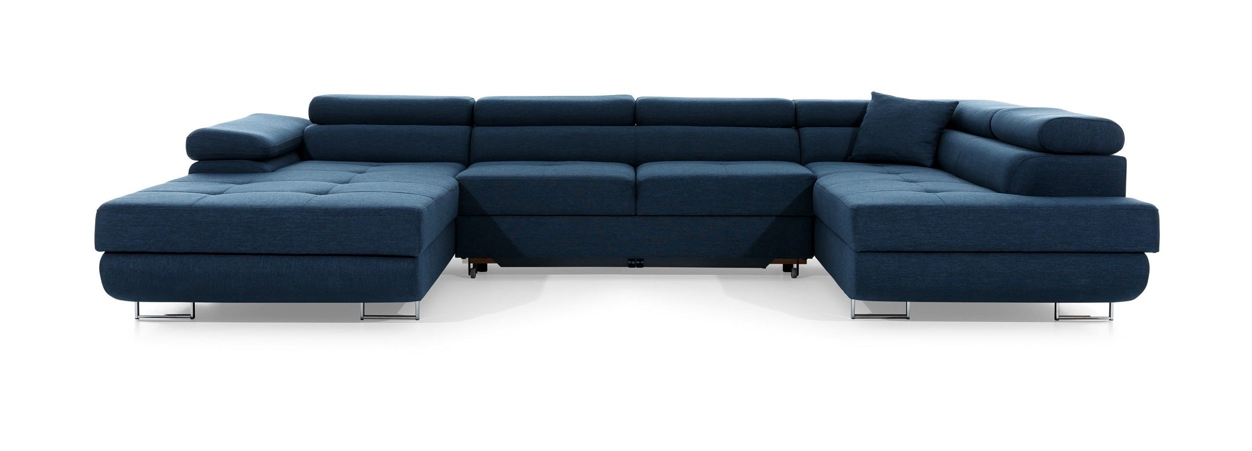 Coltar Extensibil Rodriguez cu Lada de Depozitare, Sezlong pe Dreapta, Tetiere Reglabile, Perna Inclusa, l345xA202xH70-90 cm (3)