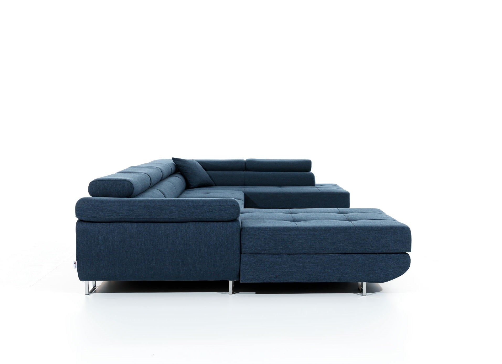 Coltar Extensibil Rodriguez cu Lada de Depozitare, Sezlong pe Dreapta, Tetiere Reglabile, Perna Inclusa, l345xA202xH70-90 cm (5)