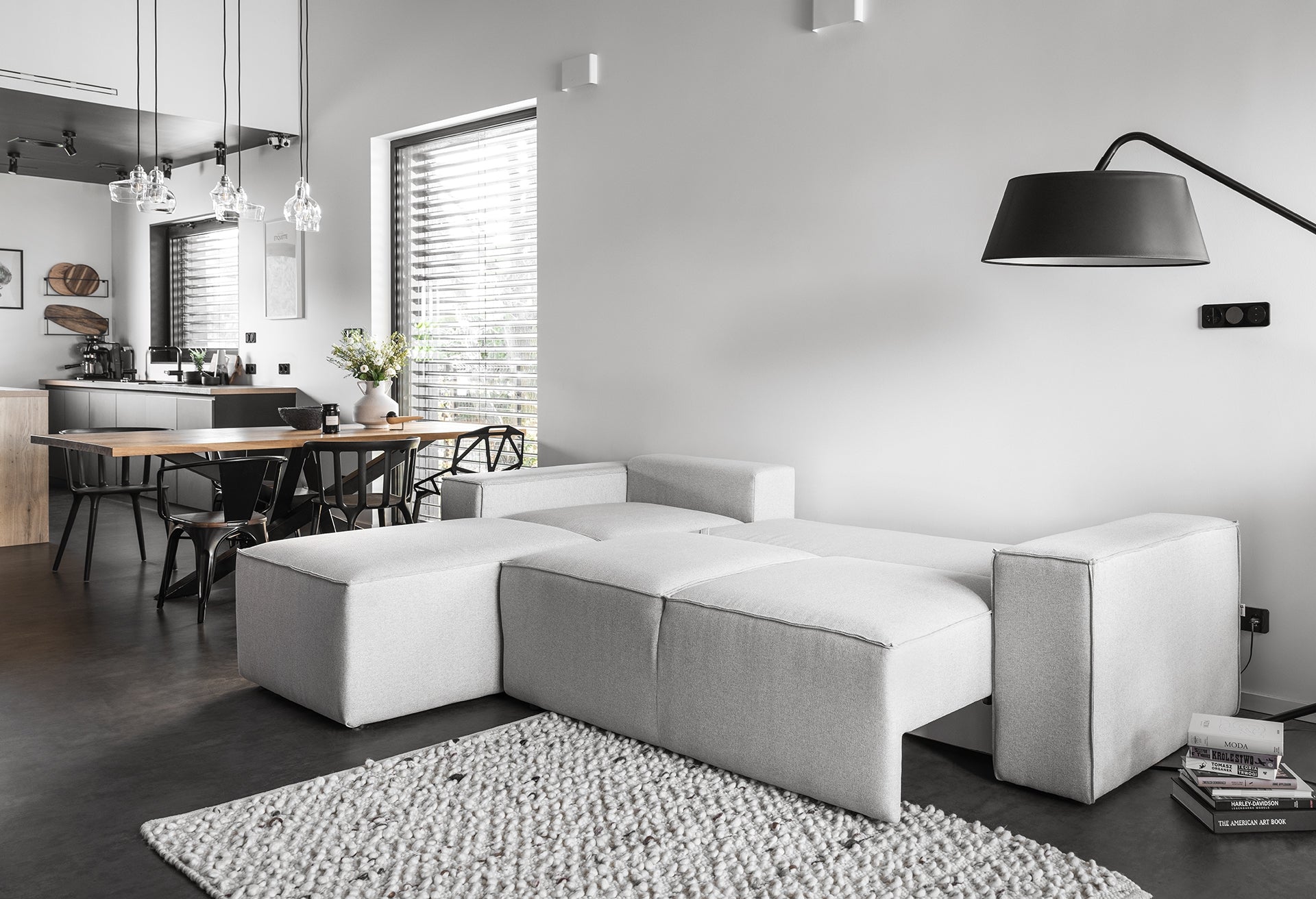 Coltar Extensibil Sillage cu Lada de Depozitare, Sezlong pe Stanga, l302xA204xH95 cm (2)