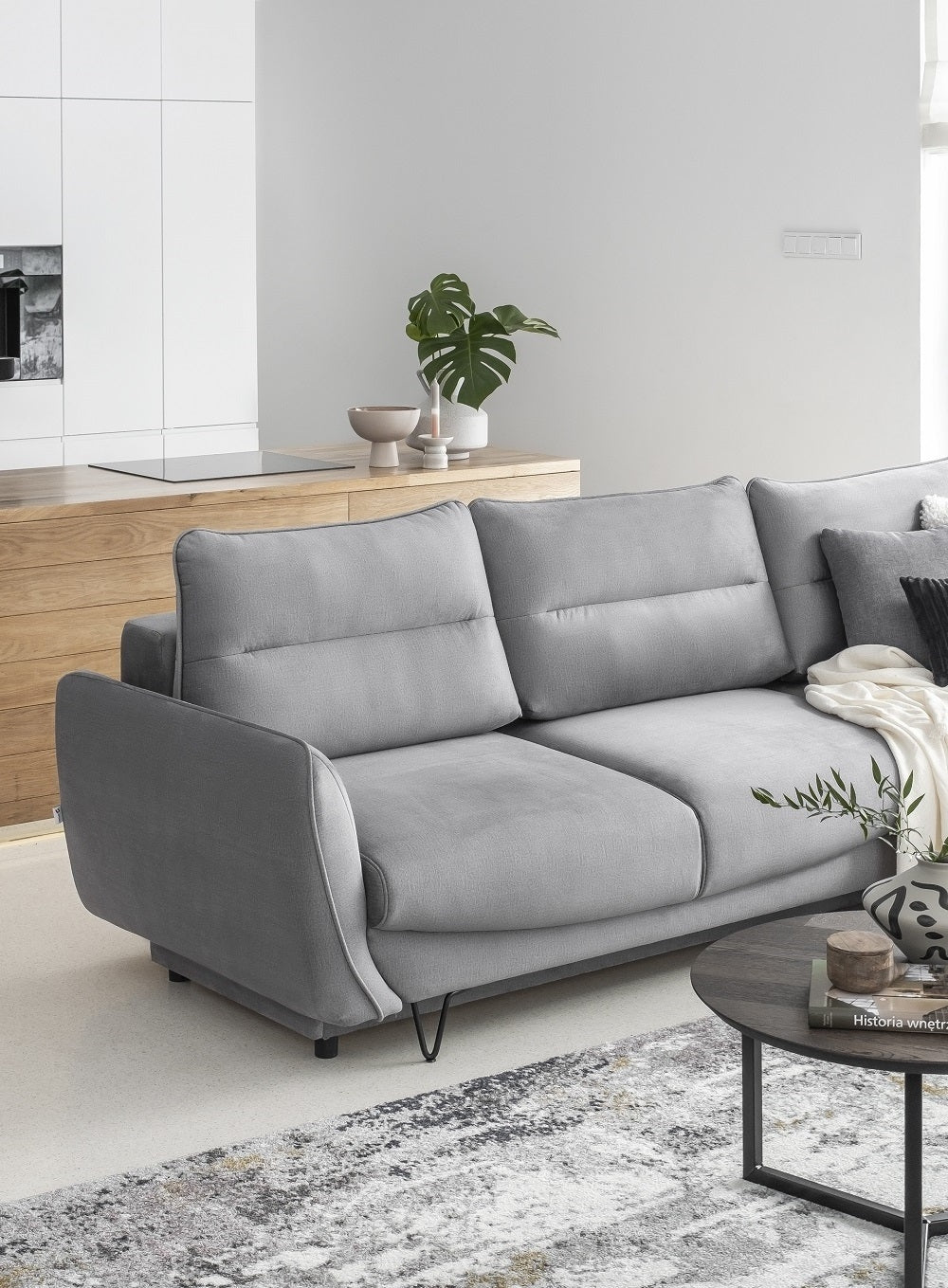 Coltar Extensibil Silvio cu Lada de Depozitare, Sezlong pe Dreapta, l276xA201xH100 cm (2)