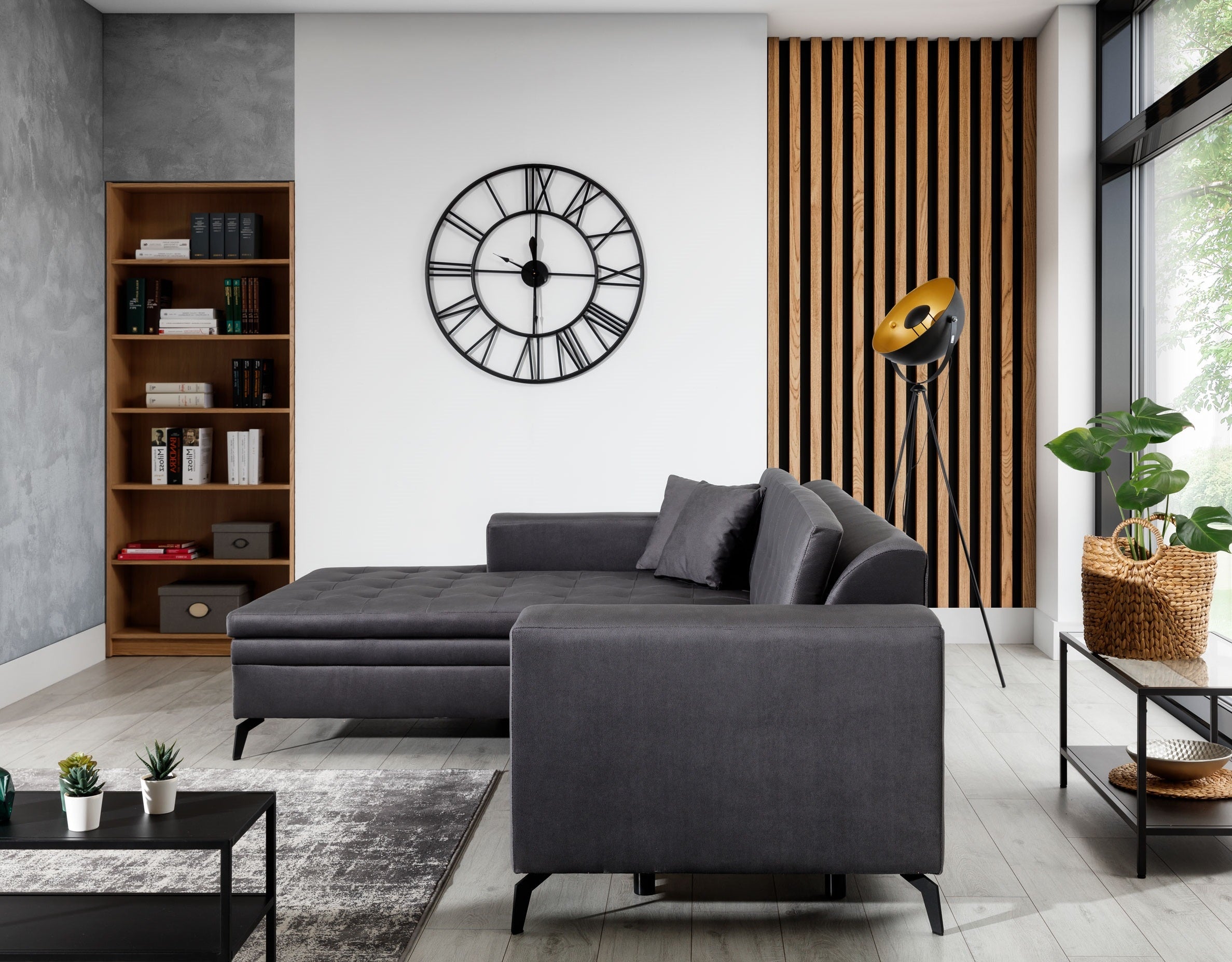 Coltar Extensibil Solis cu Sezlong pe Stanga, l295xA195xH93 cm (1) & ELTMPL-CORNER-SOLANGE-LEFT (2)