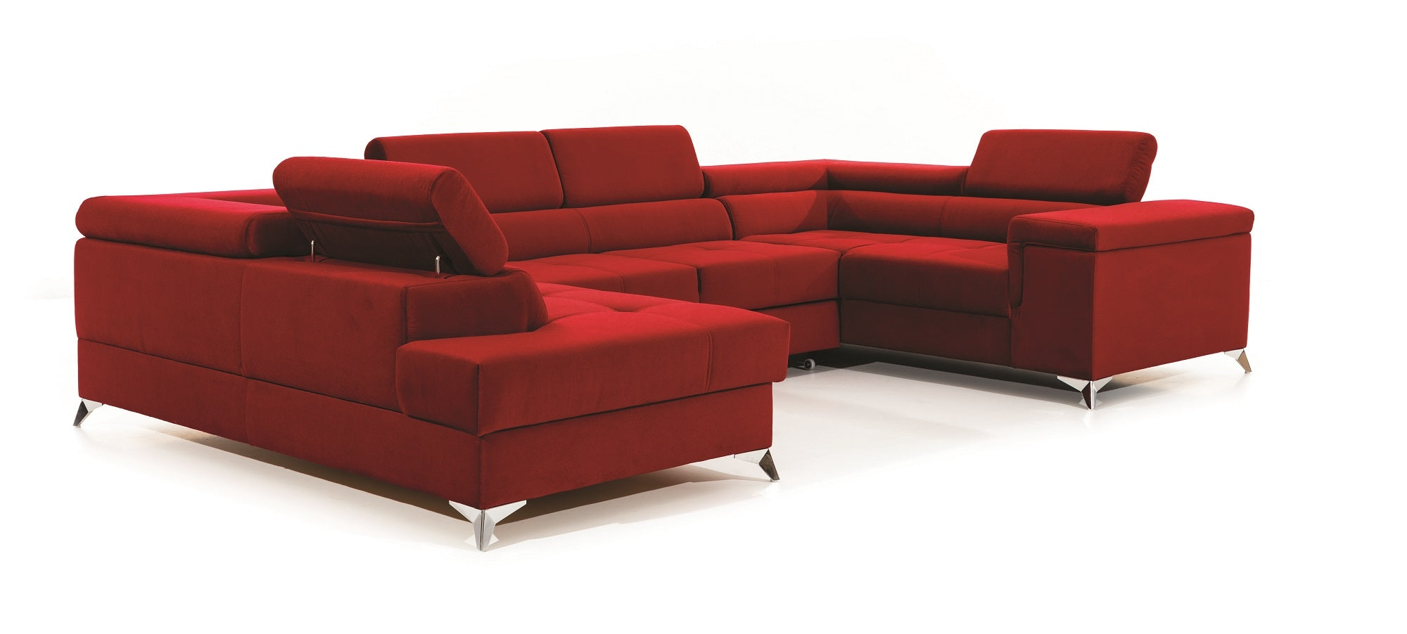 Coltar Extensibil Tiara cu Lada de Depozitare, Sezlong pe Stanga, Tetiere Reglabile, l338xA202xH70-90 cm (5)