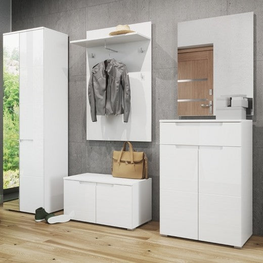 Miroir décoratif Gabrielle 21 blanc, l70xH89 cm