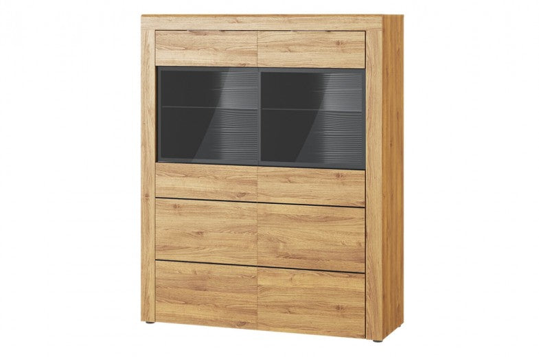 Ensemble de meubles de salle à manger Palette, 4 pièces Chêne Kama / Noir