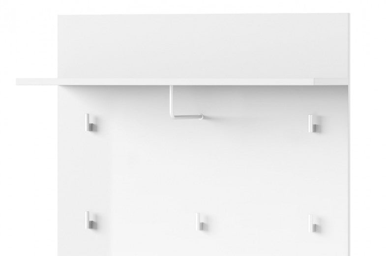 Accroche palette avec étagère Gabrielle 20 Blanc, l79xA30xH119 cm