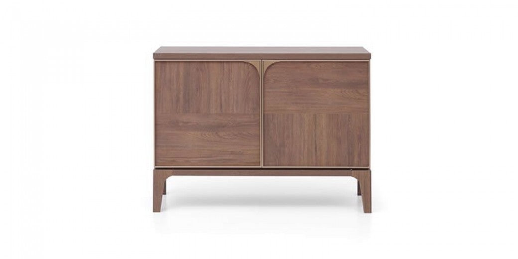 Commode 2 portes Noyer Doré, l111,2xA49xH81,1 cm