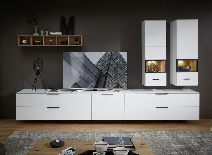 Bibliothèque suspendue en bois et MDF Madeline Stejar, l20xA20xH125 cm