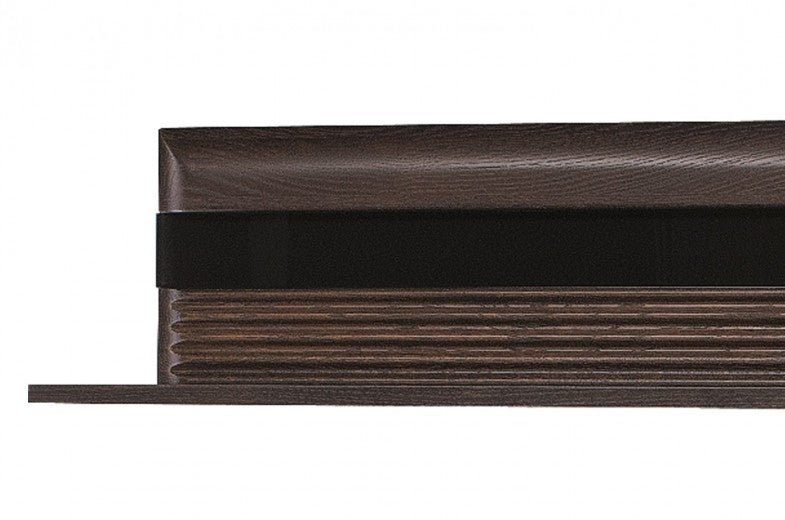 Etagère palette suspendue Porti 35 Chêne Choco, l160xA25xH23 cm