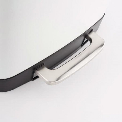 Poubelle à pédale, métal, Towerkick Gris Mat 40L, l37,9xH35,2xH65,8 cm